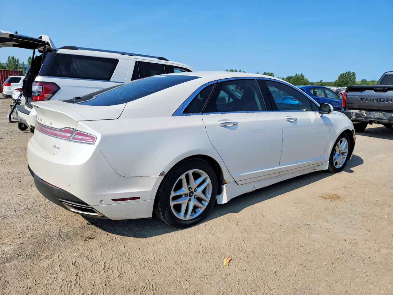 2014 Lincoln Mkz White vin: 3LN6L2JK2ER804915