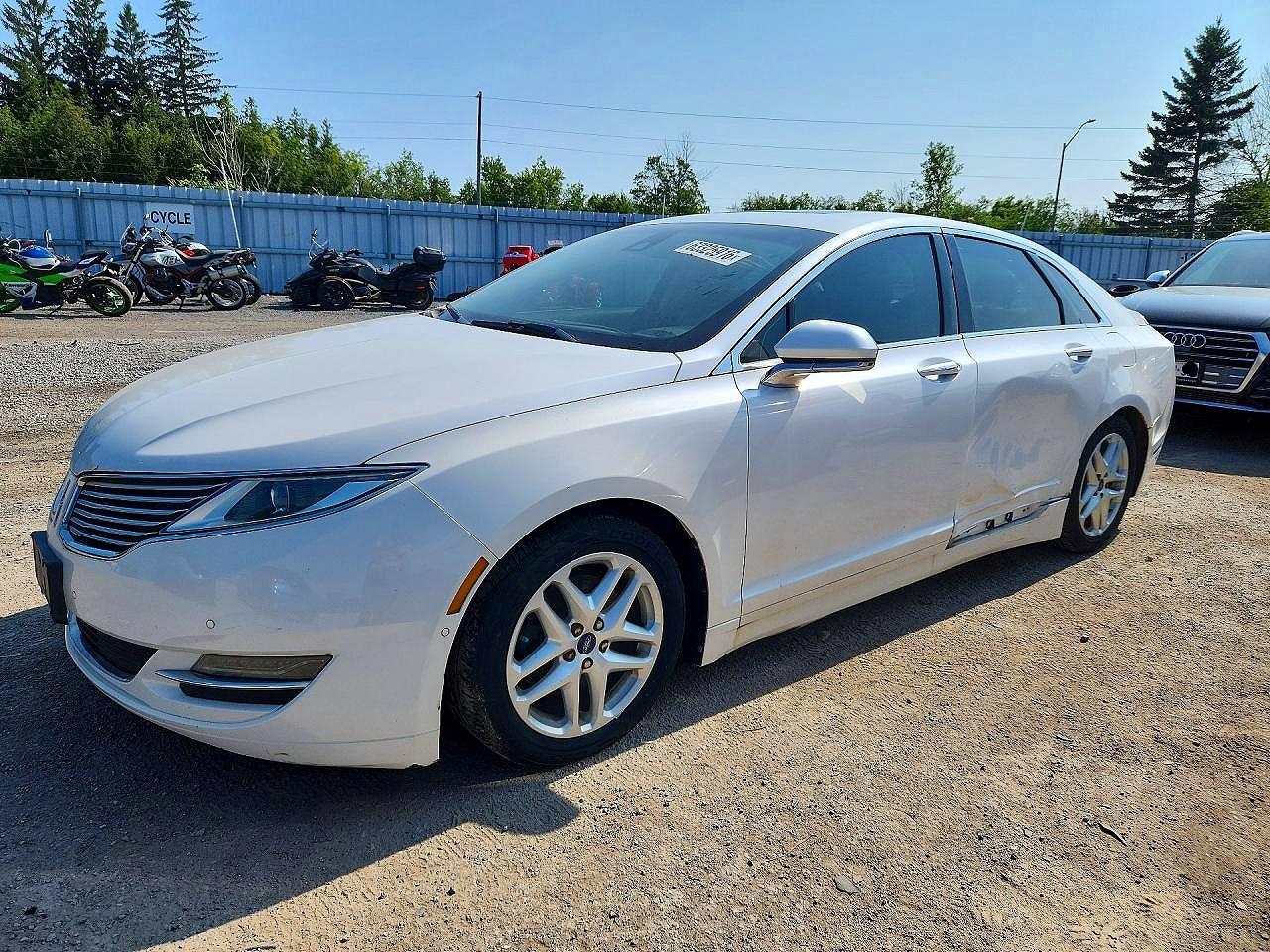 2014 Lincoln Mkz White vin: 3LN6L2JK2ER804915