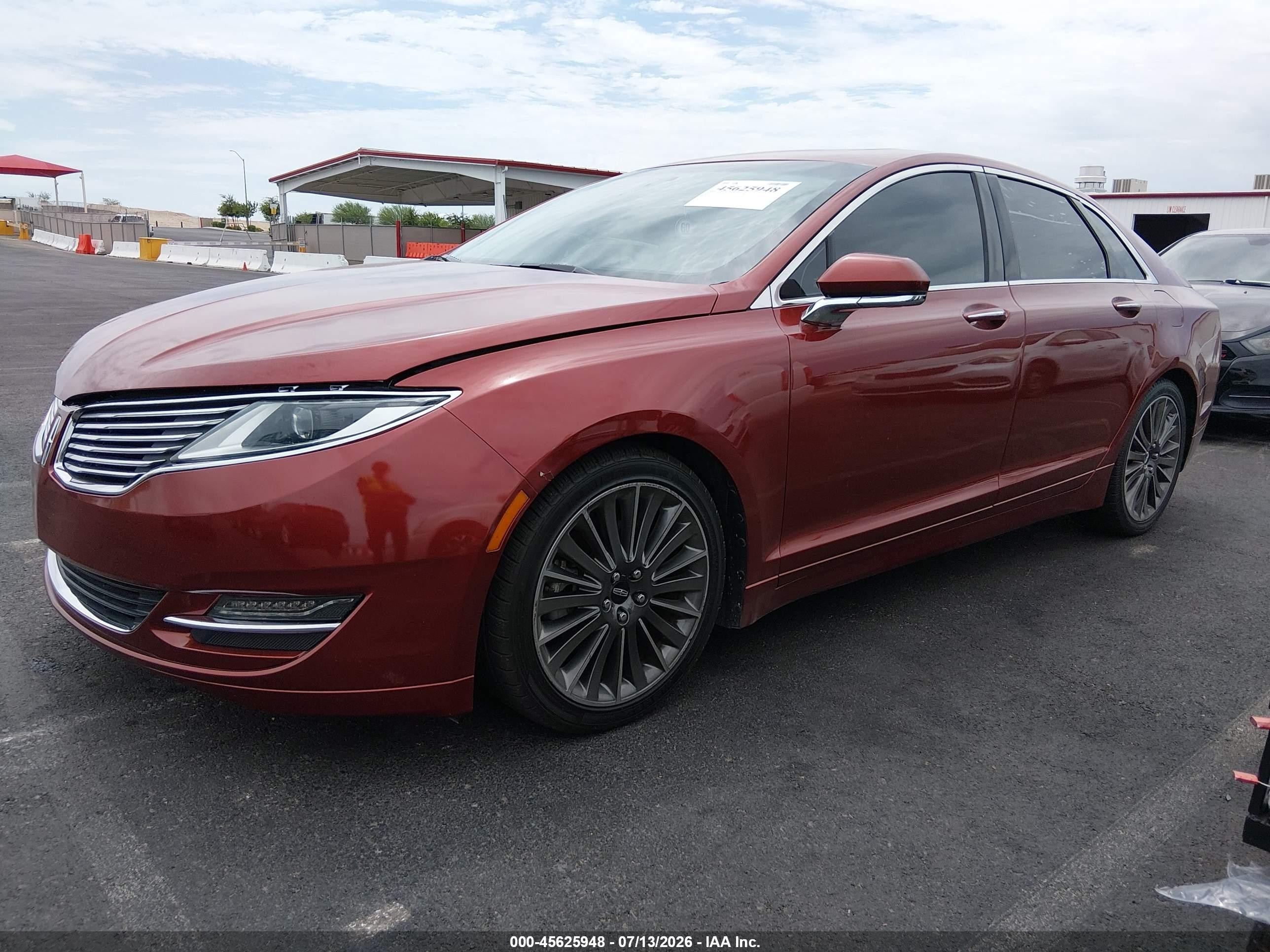 2014 Lincoln Mkz   Красный vin: 3LN6L2JK2ER822847