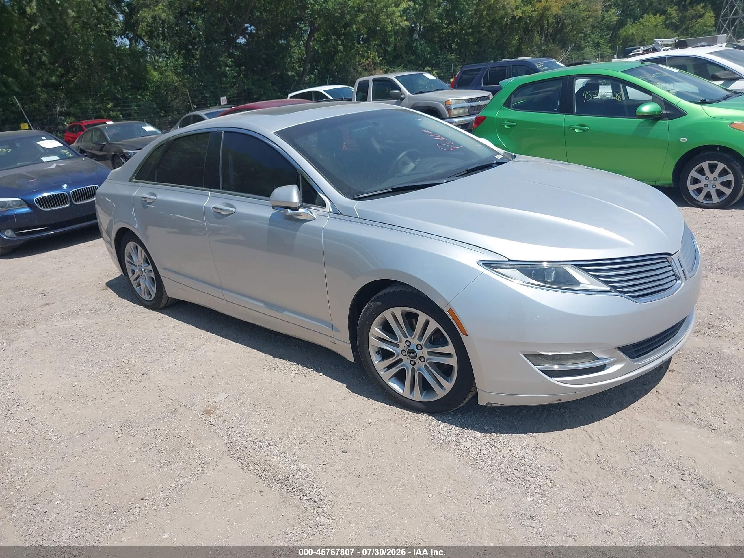2014 Lincoln Mkz   Silver vin: 3LN6L2JK2ER833752