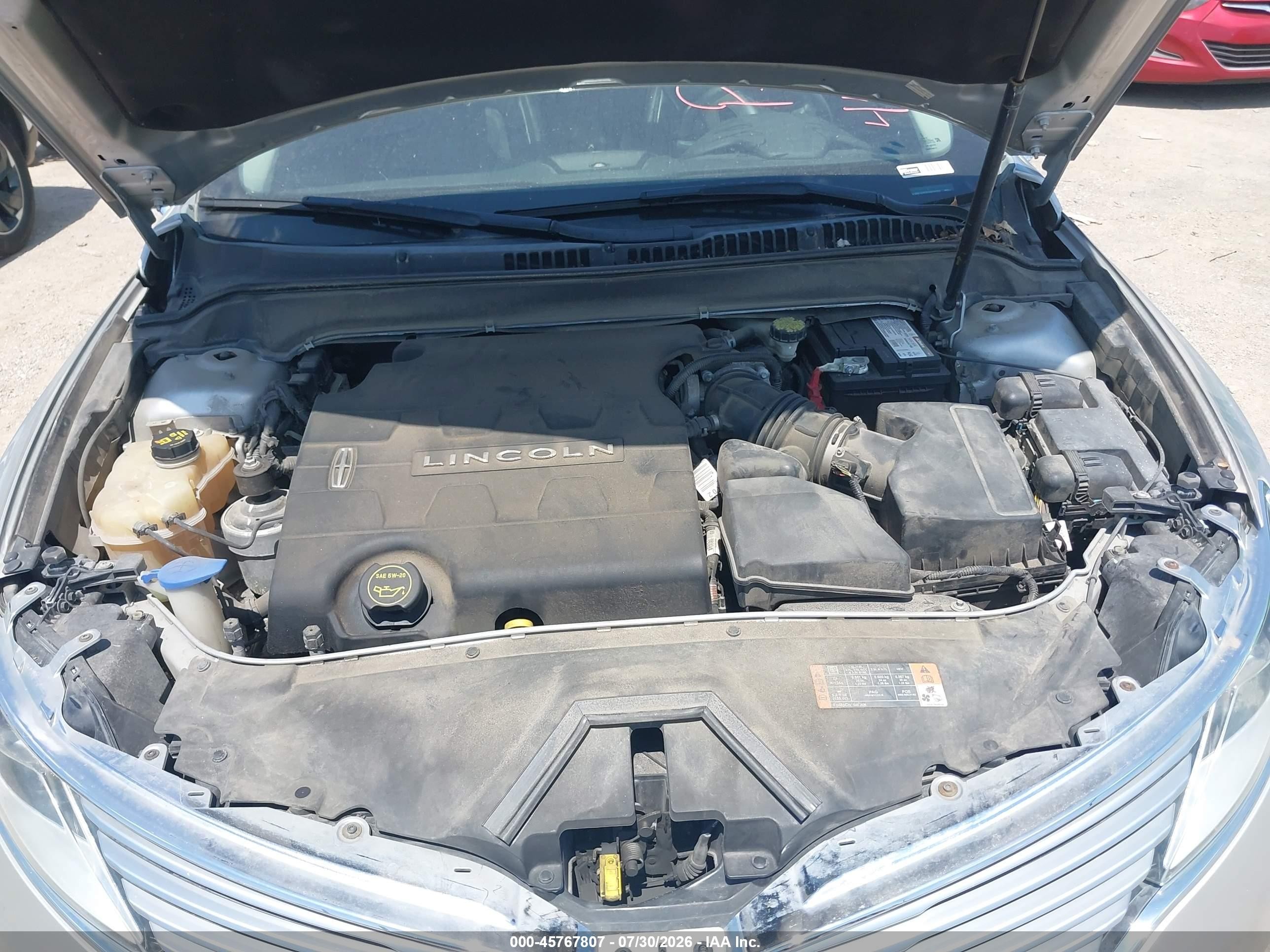 2014 Lincoln Mkz   Silver vin: 3LN6L2JK2ER833752