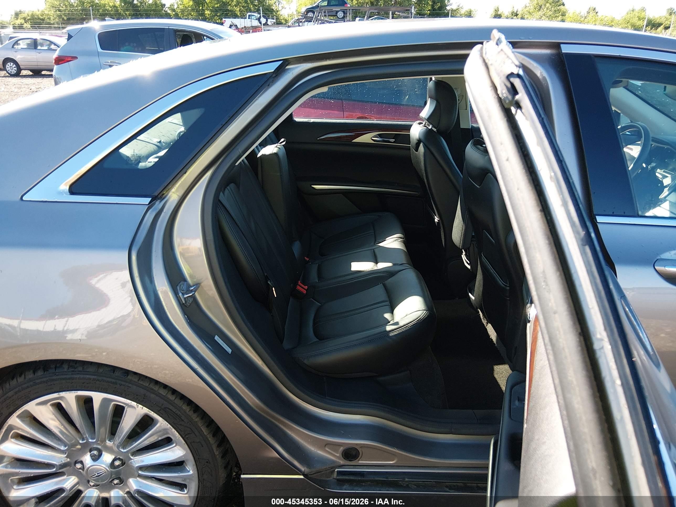 2015 Lincoln Mkz Серый vin: 3LN6L2JK3FR608709