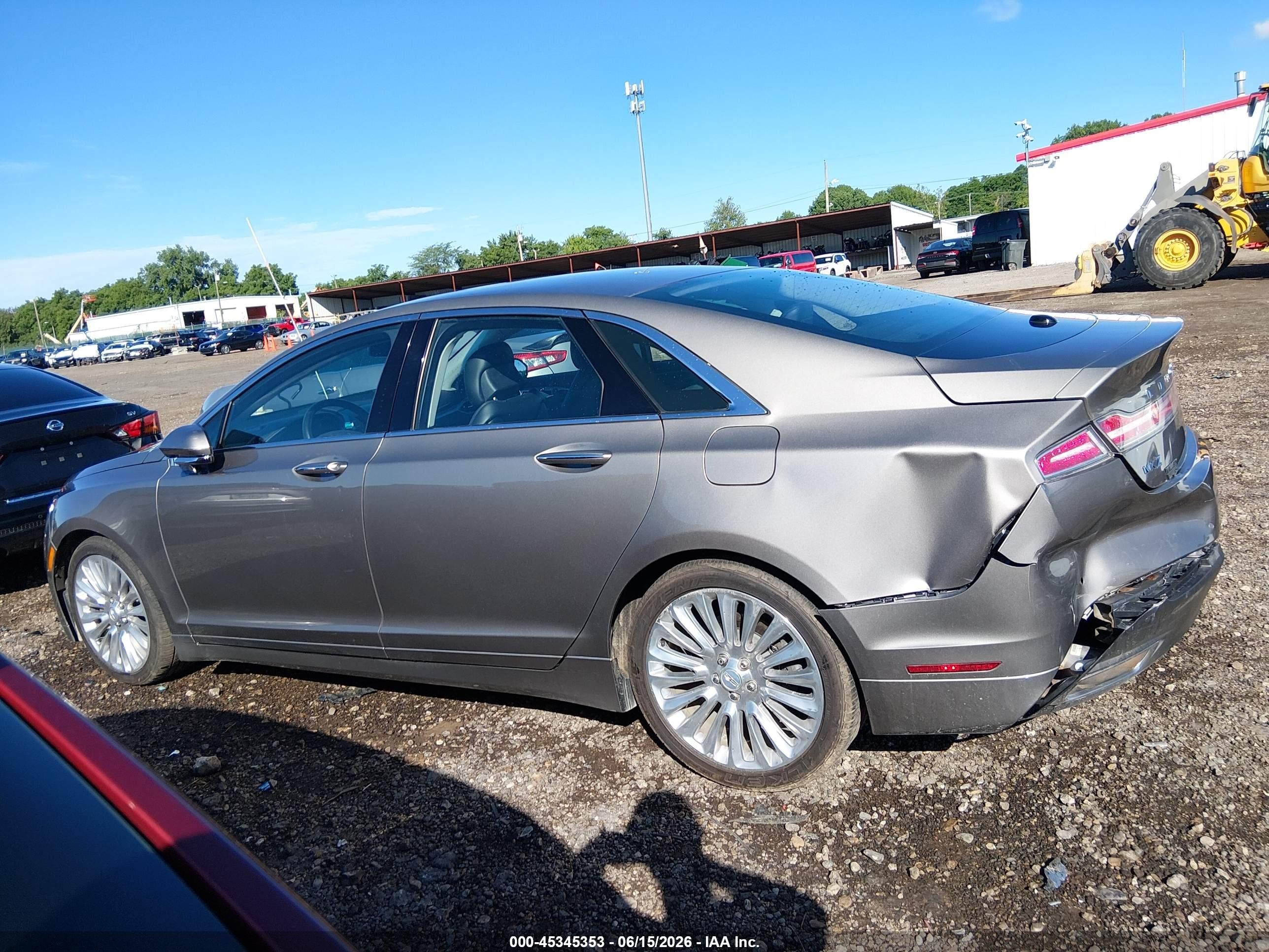 2015 Lincoln Mkz Серый vin: 3LN6L2JK3FR608709