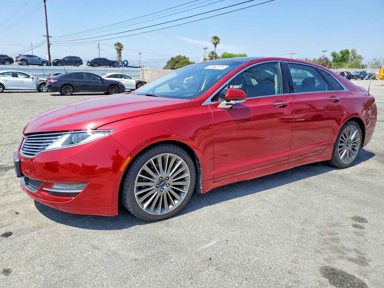 2013 Lincoln Mkz Red vin: 3LN6L2JK4DR827899