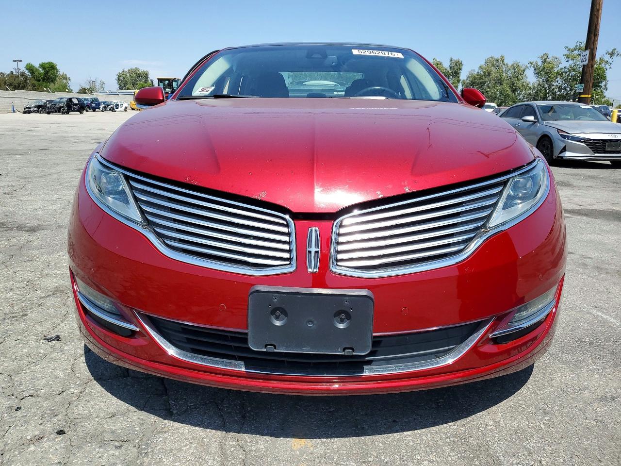 2013 Lincoln Mkz Red vin: 3LN6L2JK4DR827899