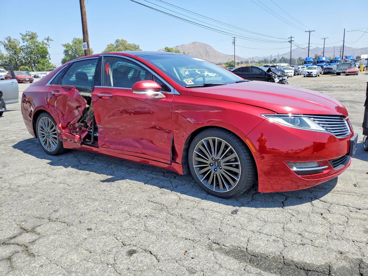 2013 Lincoln Mkz Red vin: 3LN6L2JK4DR827899