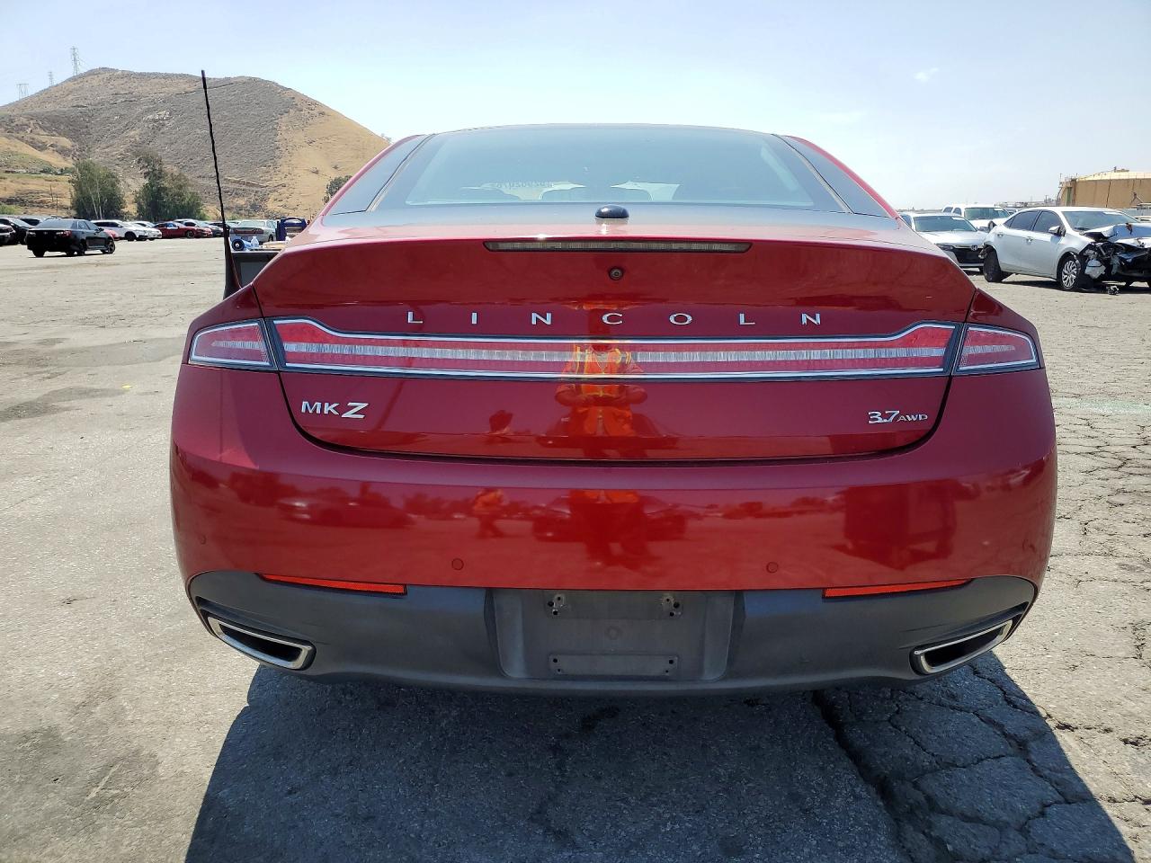 2013 Lincoln Mkz Red vin: 3LN6L2JK4DR827899