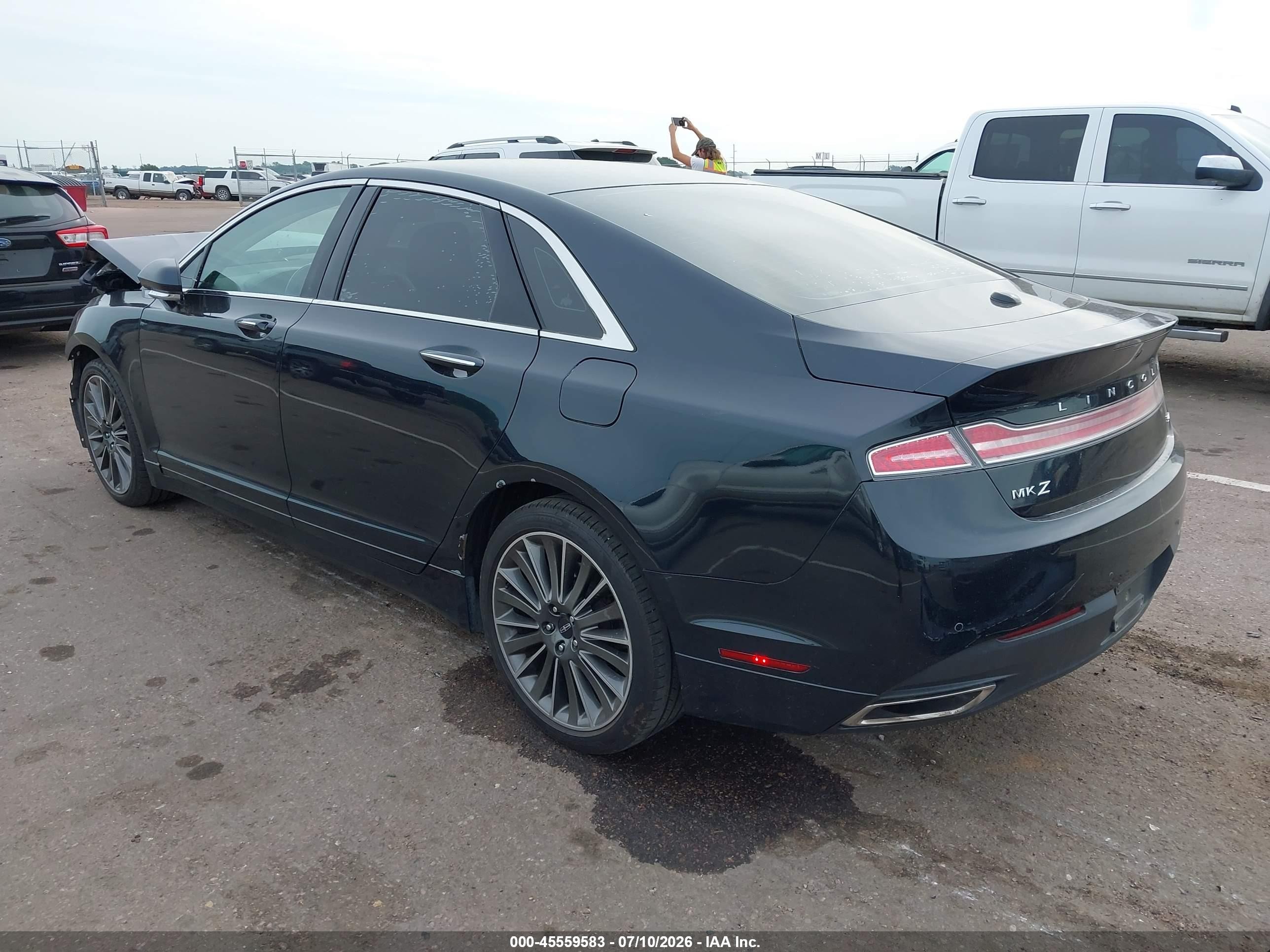 2014 Lincoln Mkz   Black vin: 3LN6L2JK4ER832084