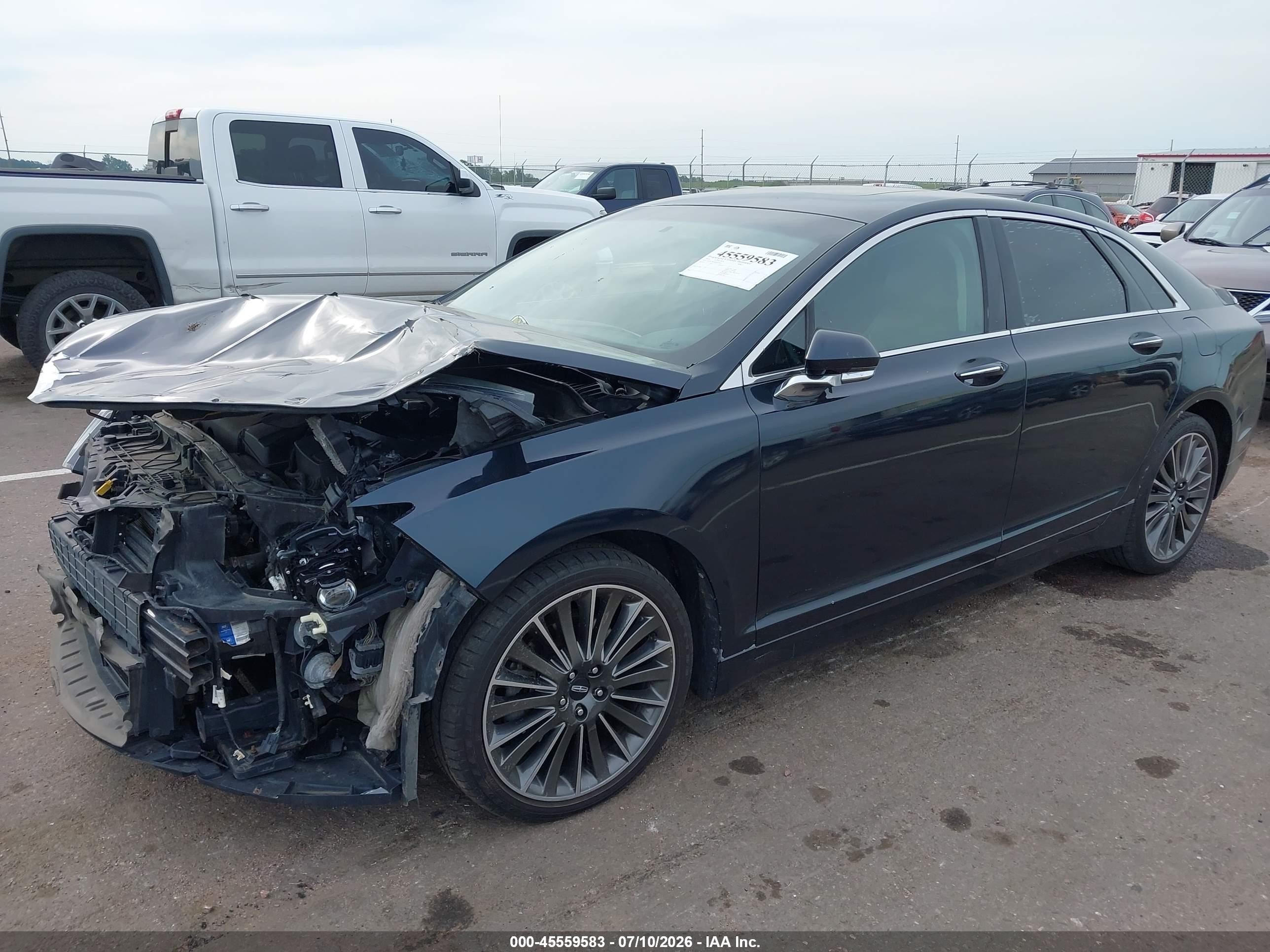 2014 Lincoln Mkz   Black vin: 3LN6L2JK4ER832084