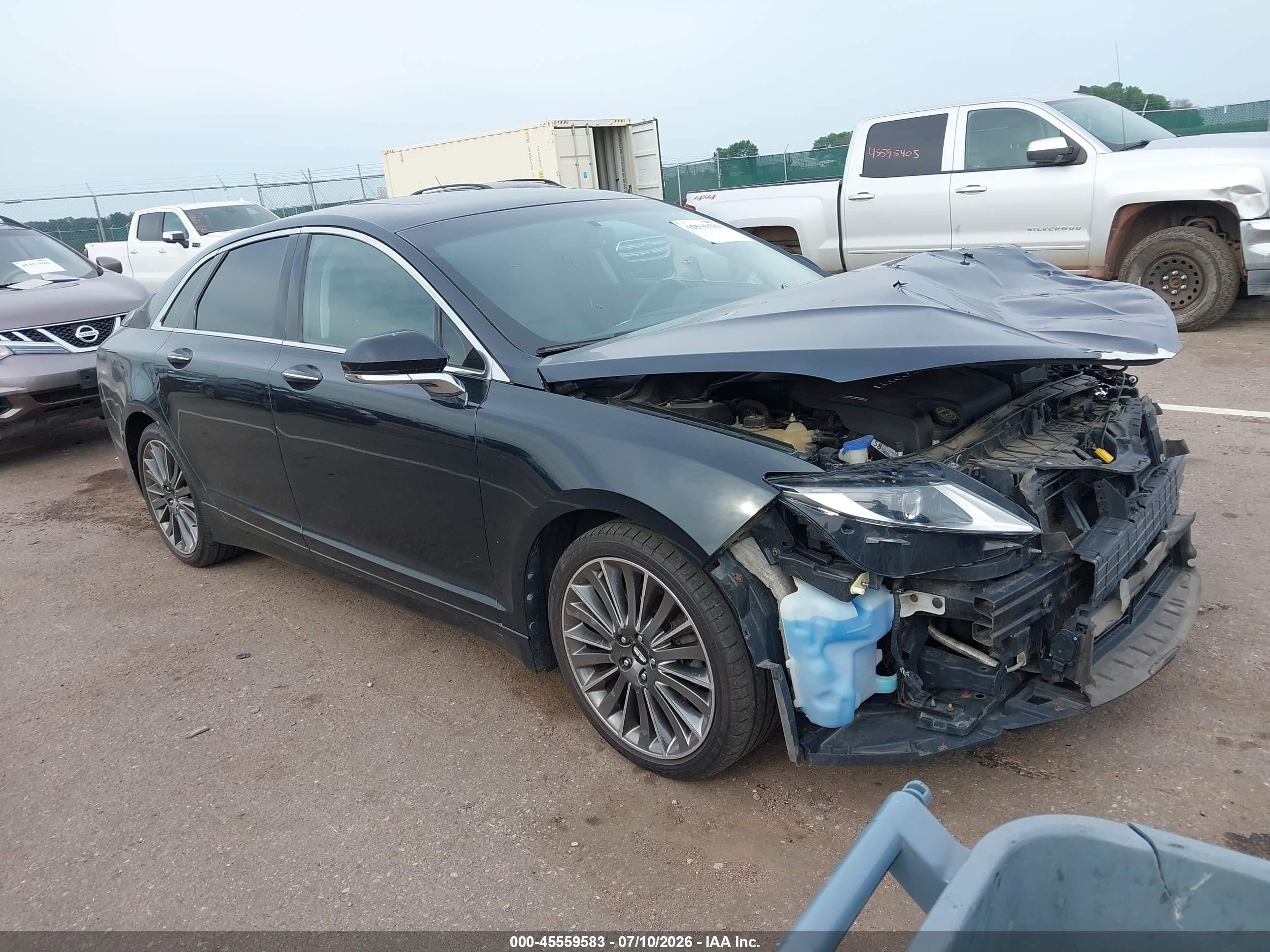 2014 Lincoln Mkz   Black vin: 3LN6L2JK4ER832084