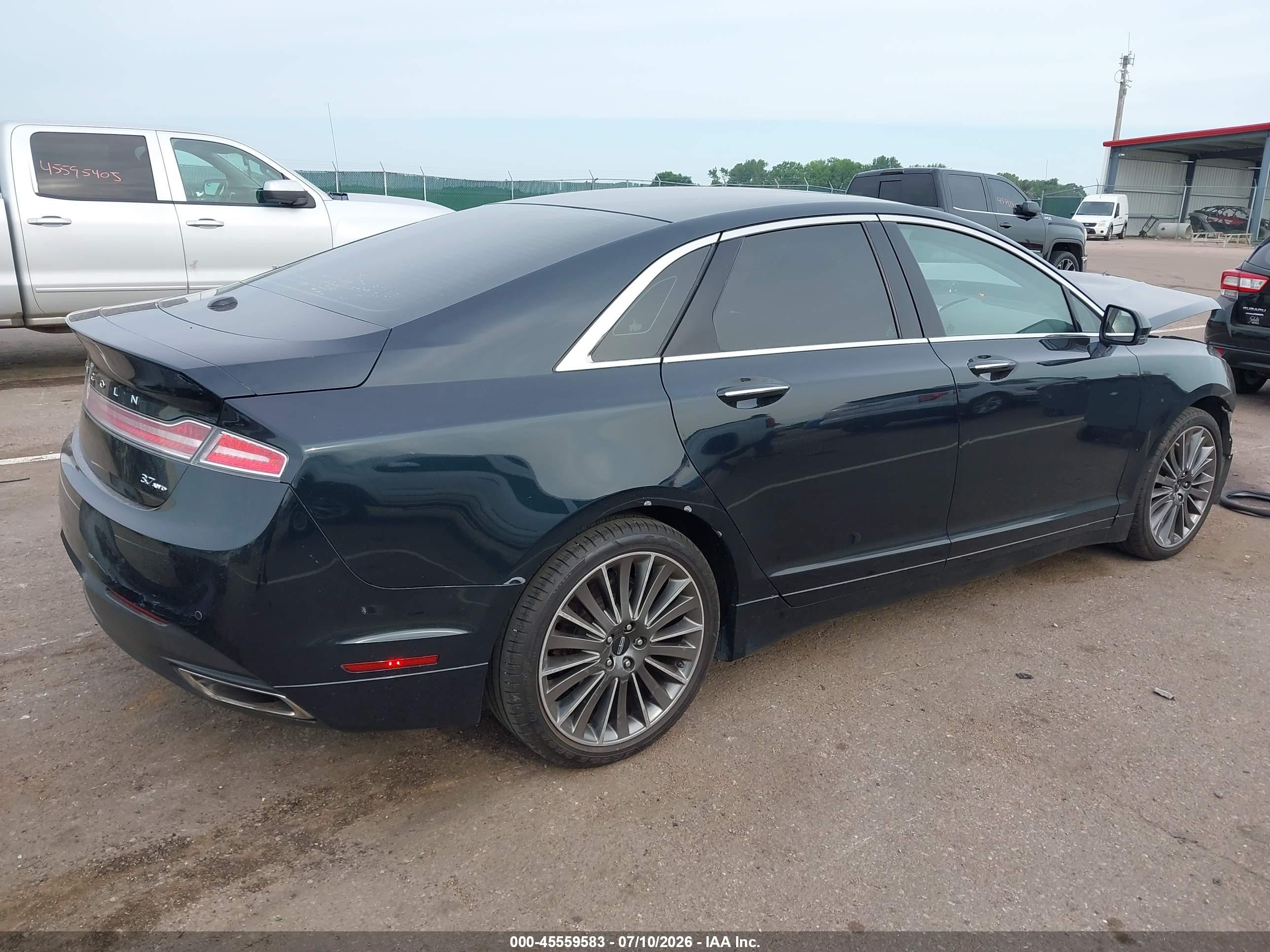 2014 Lincoln Mkz   Black vin: 3LN6L2JK4ER832084