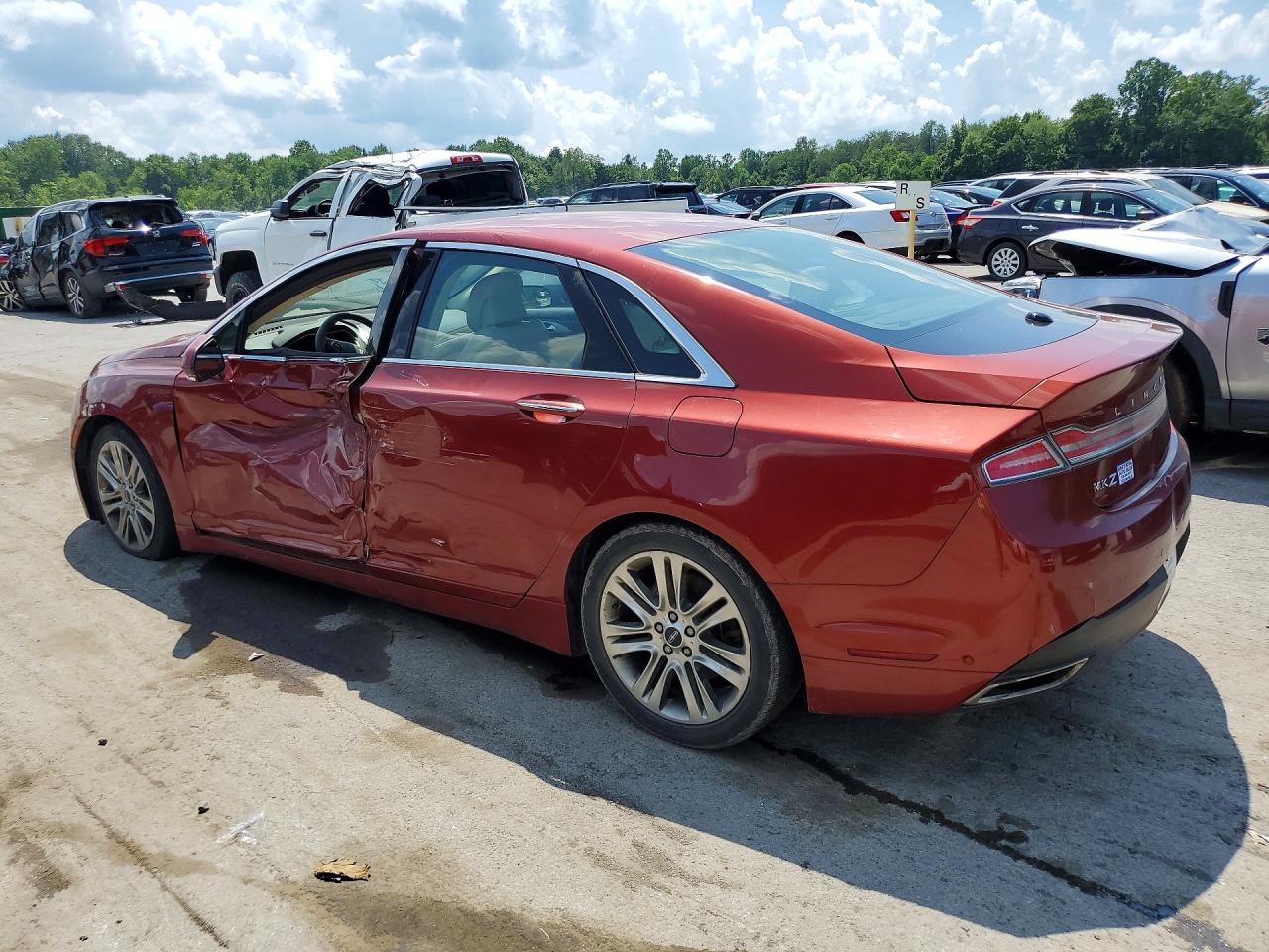 2014 Lincoln Mkz Red vin: 3LN6L2JK4ER835745