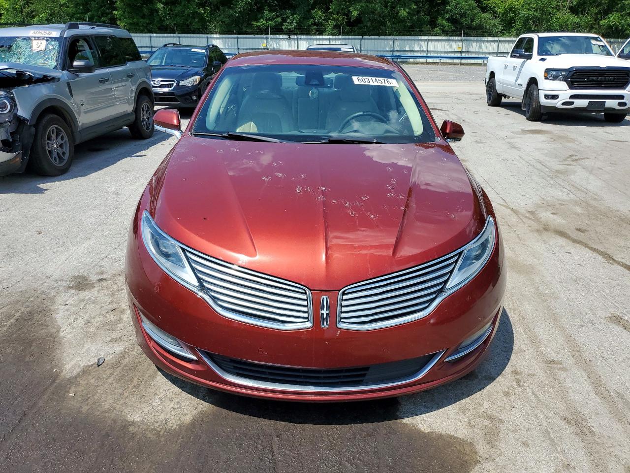 2014 Lincoln Mkz Red vin: 3LN6L2JK4ER835745