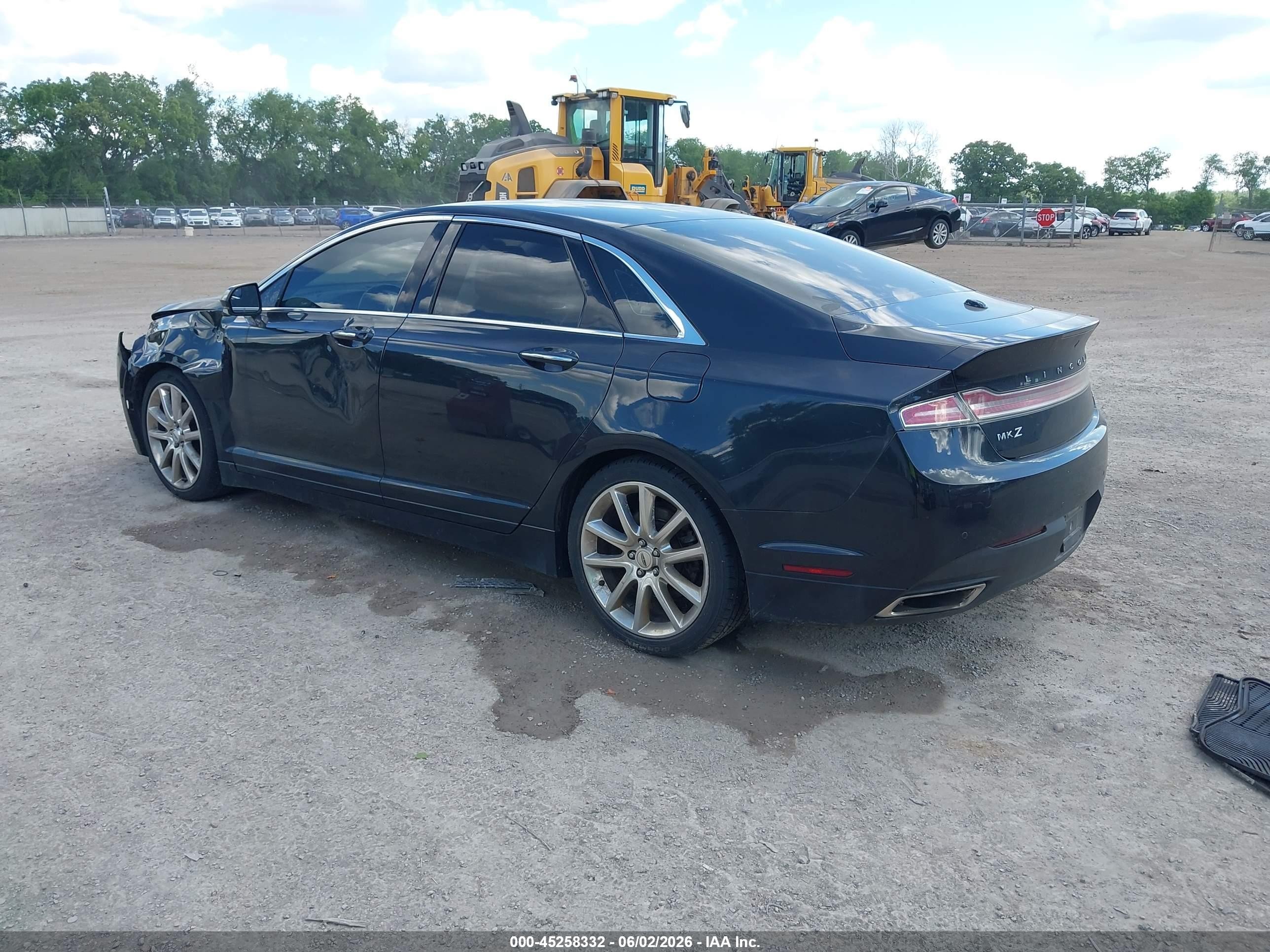 2015 Lincoln Mkz   Black vin: 3LN6L2JK4FR623316