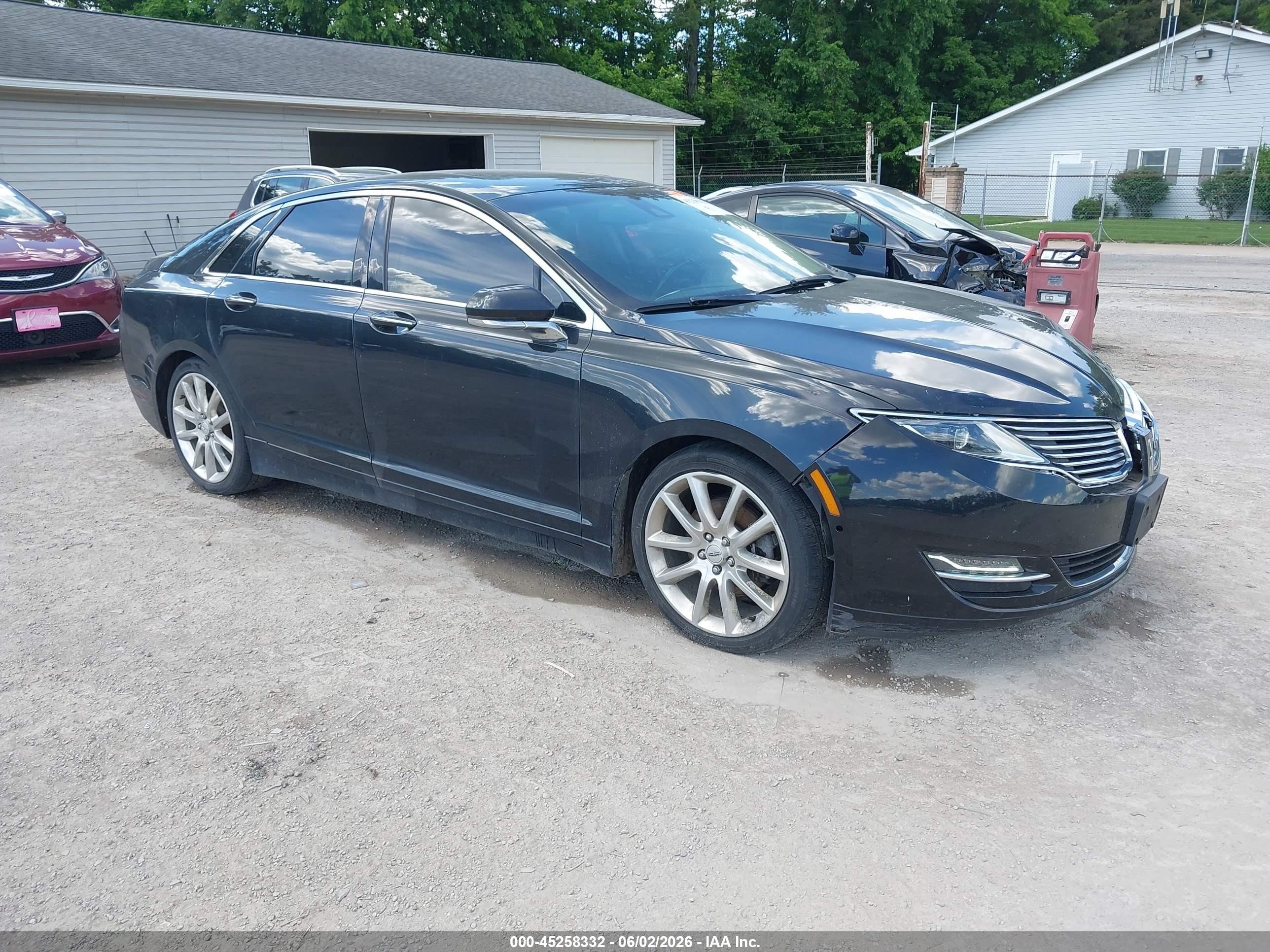 2015 Lincoln Mkz   Black vin: 3LN6L2JK4FR623316