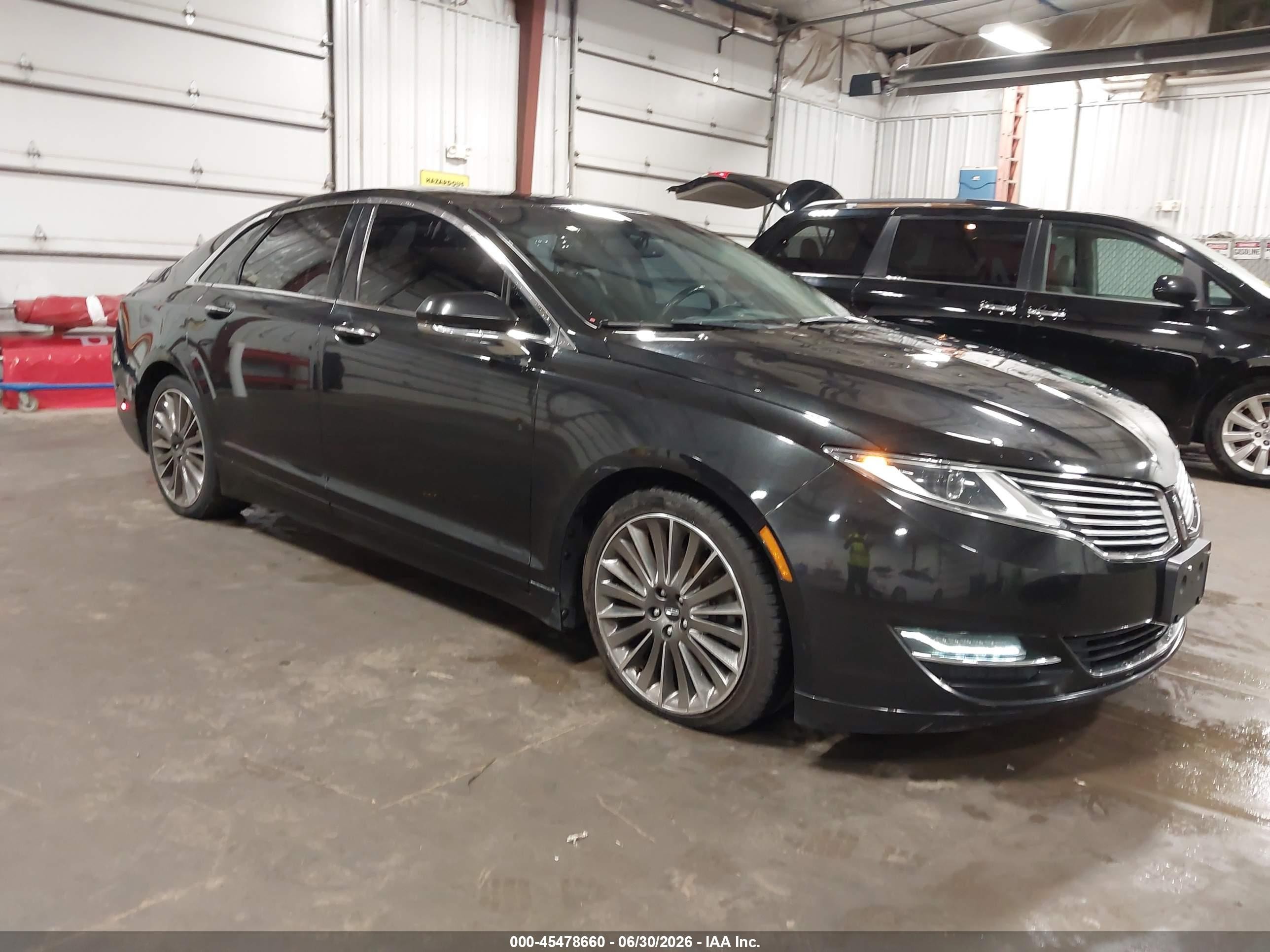 2013 Lincoln Mkz   Black vin: 3LN6L2JK5DR816748