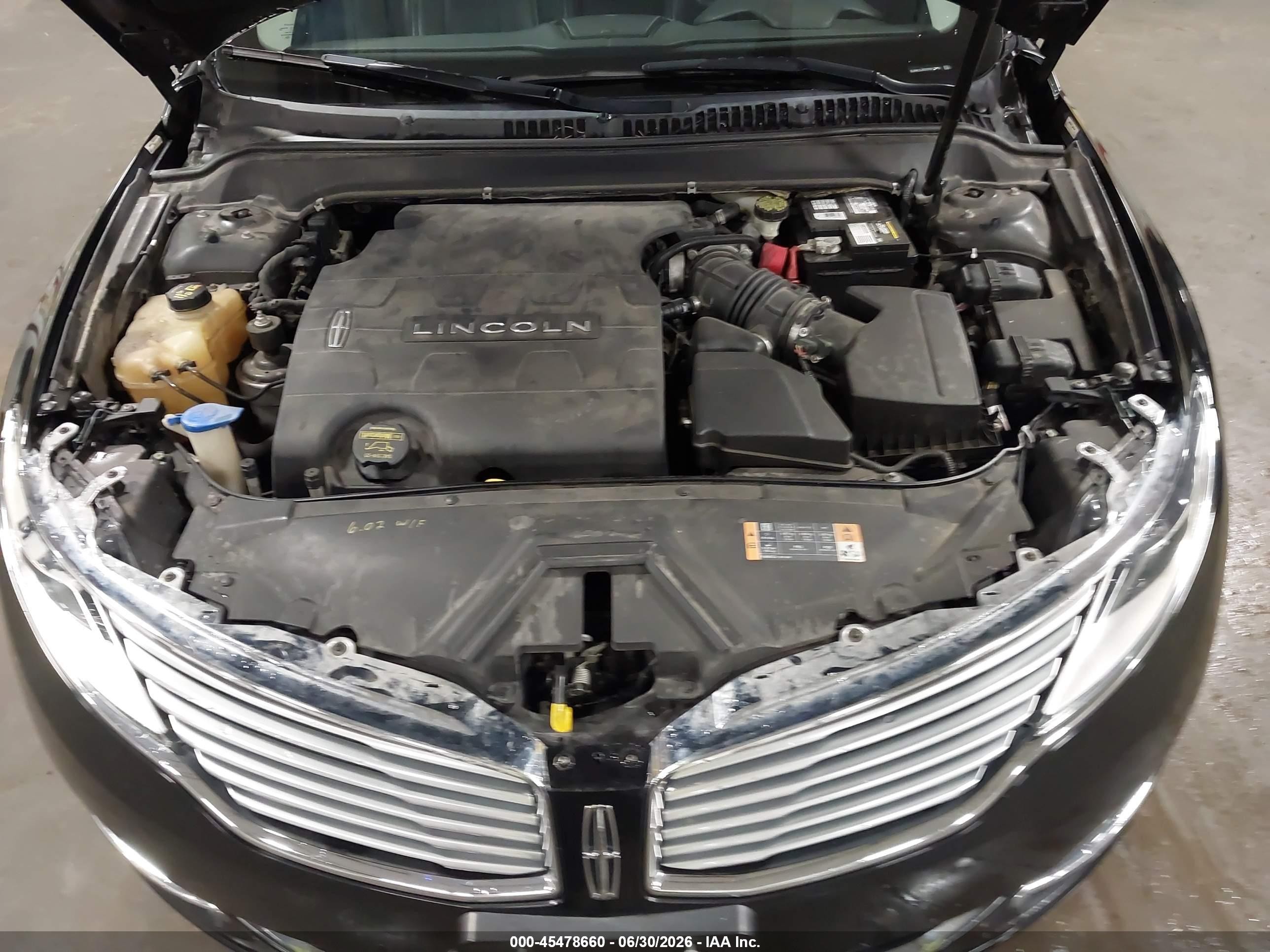 2013 Lincoln Mkz   Black vin: 3LN6L2JK5DR816748