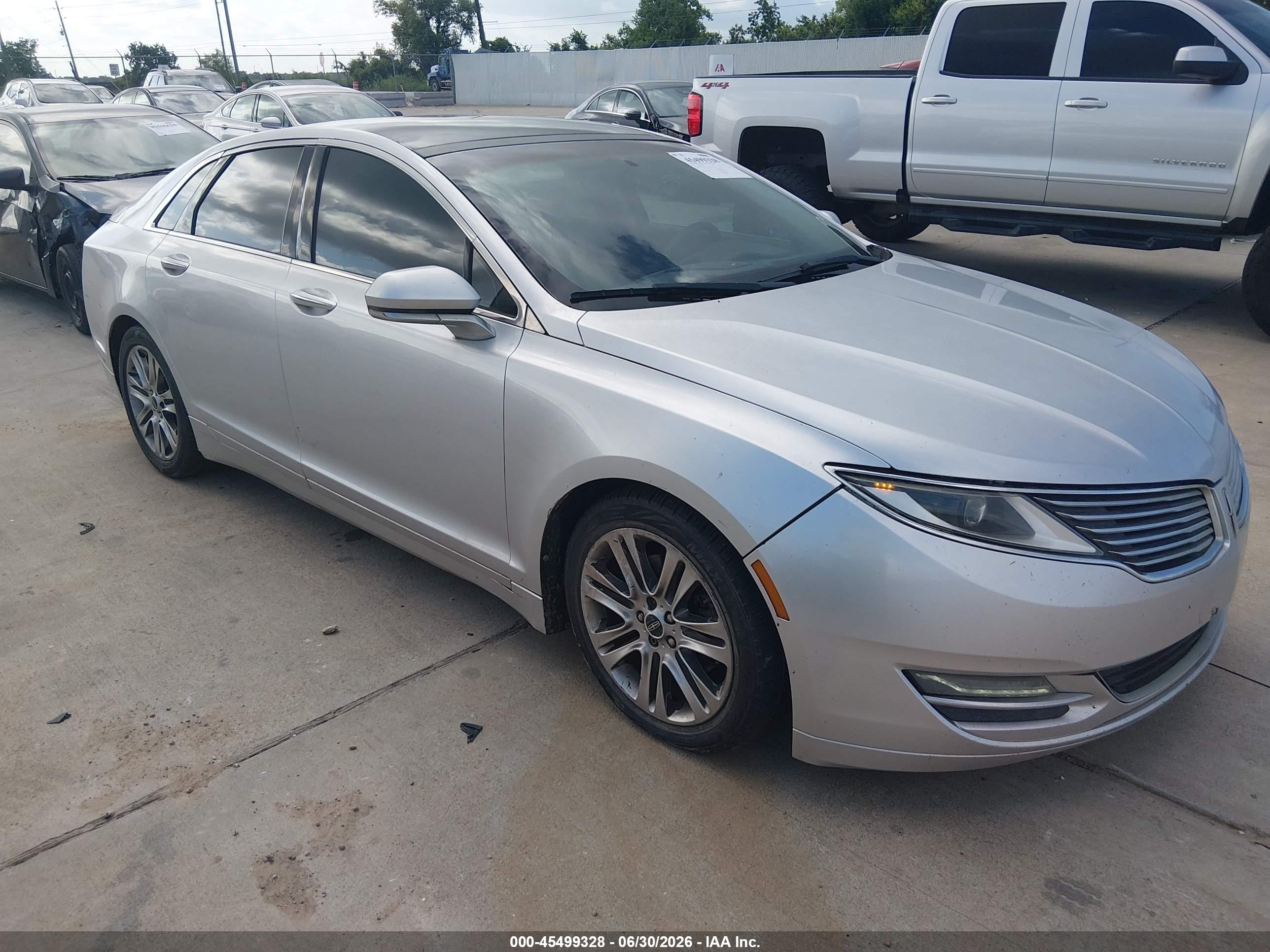 2013 Lincoln Mkz   Серебряный vin: 3LN6L2JK7DR812264