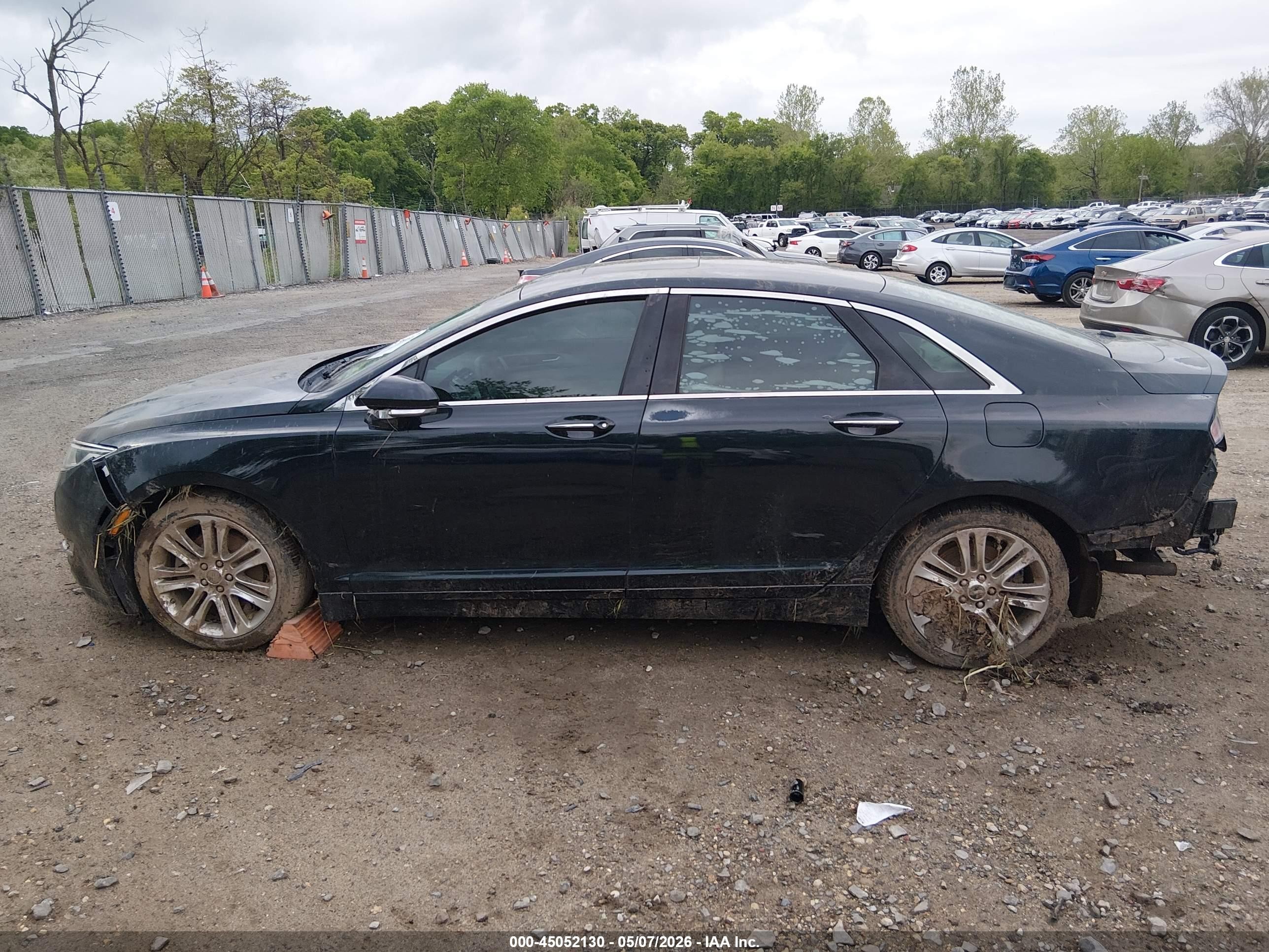 2014 Lincoln Mkz   Blue vin: 3LN6L2JK7ER811780