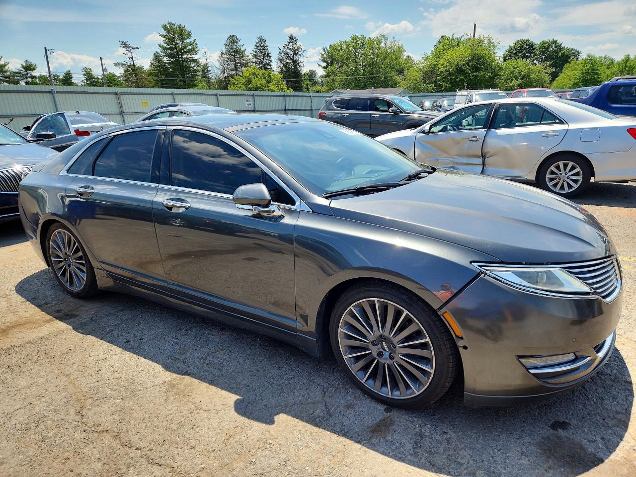 2015 Lincoln Mkz Gray vin: 3LN6L2JK7FR603724