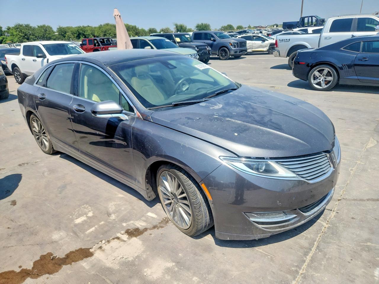 2015 Lincoln Mkz Gray vin: 3LN6L2JK7FR618840