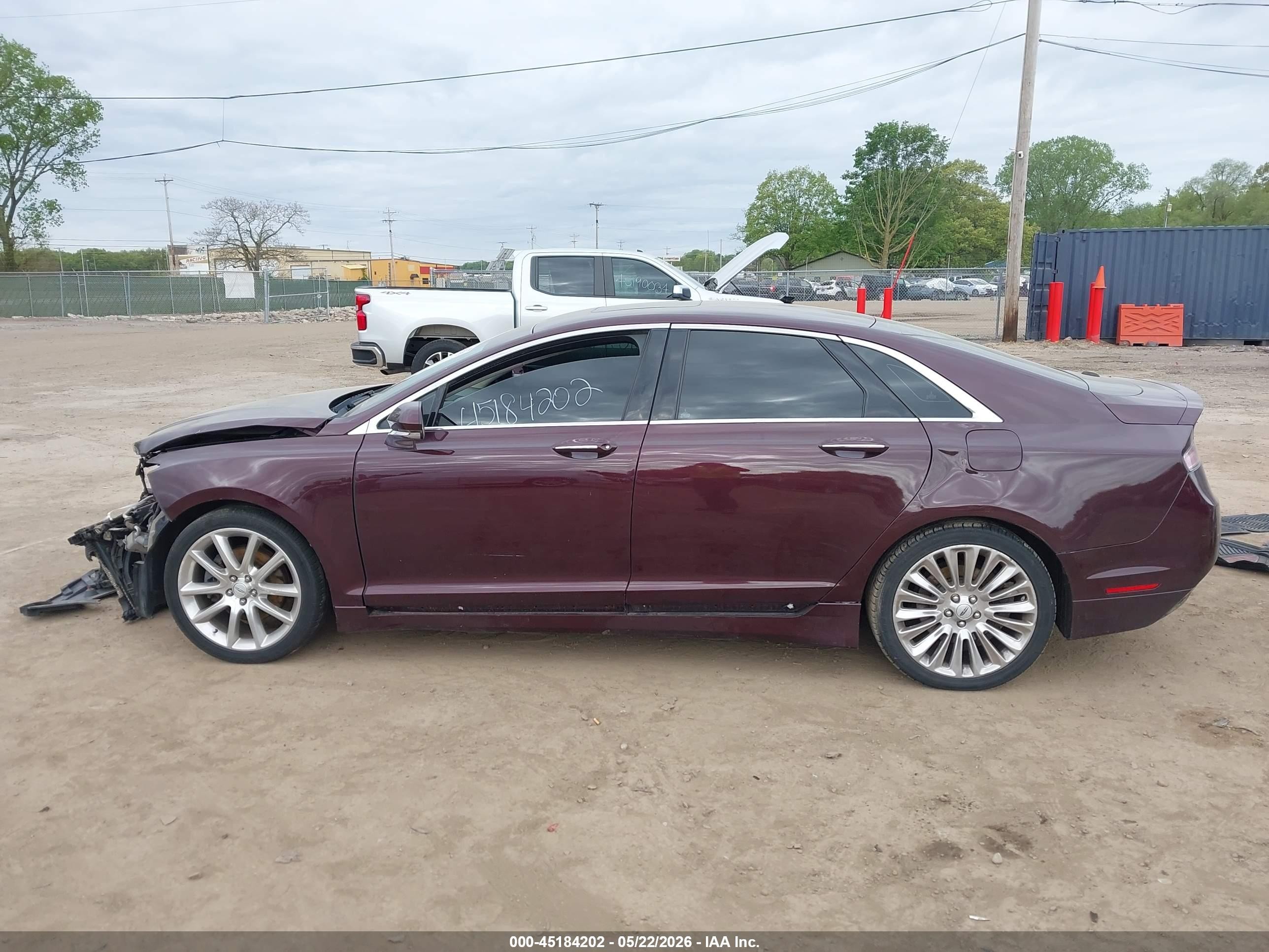 2013 Lincoln Mkz   Maroon vin: 3LN6L2JK8DR822768