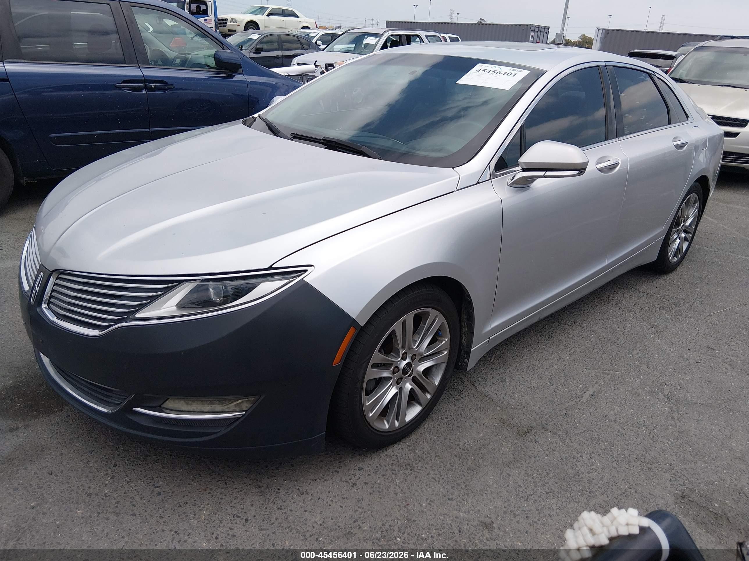 2013 Lincoln Mkz   Silver vin: 3LN6L2JK9DR800830