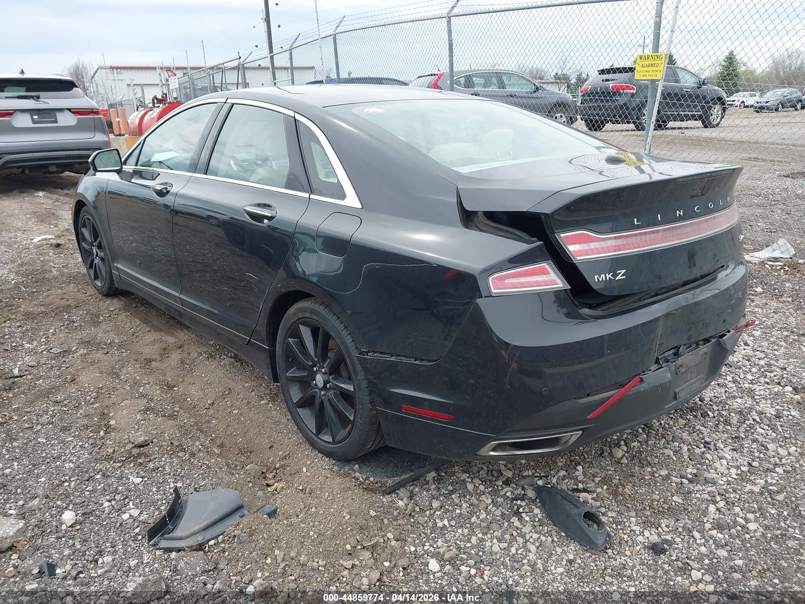 2013 Lincoln Mkz Black vin: 3LN6L2JK9DR814422