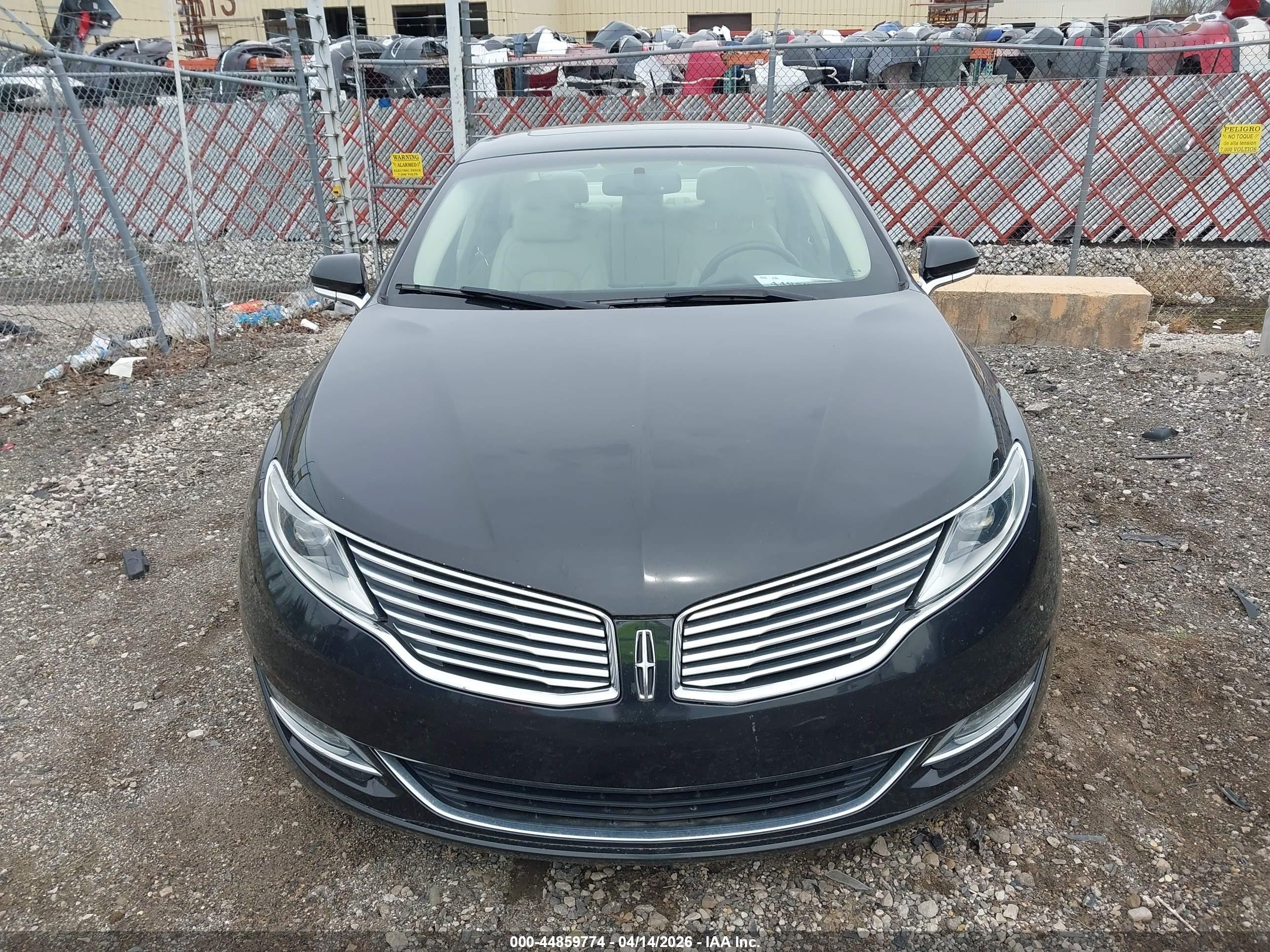 2013 Lincoln Mkz Black vin: 3LN6L2JK9DR814422