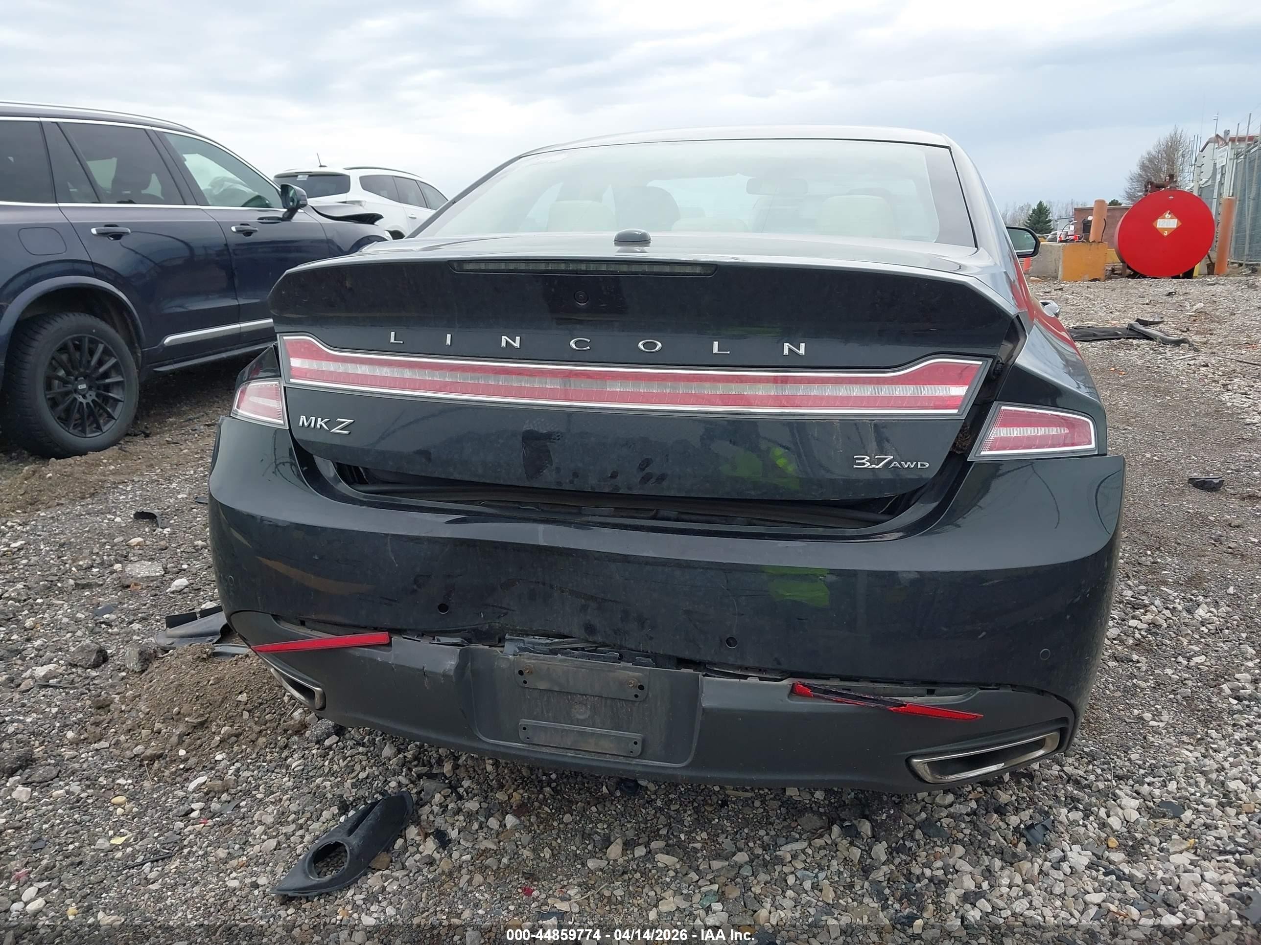 2013 Lincoln Mkz Black vin: 3LN6L2JK9DR814422