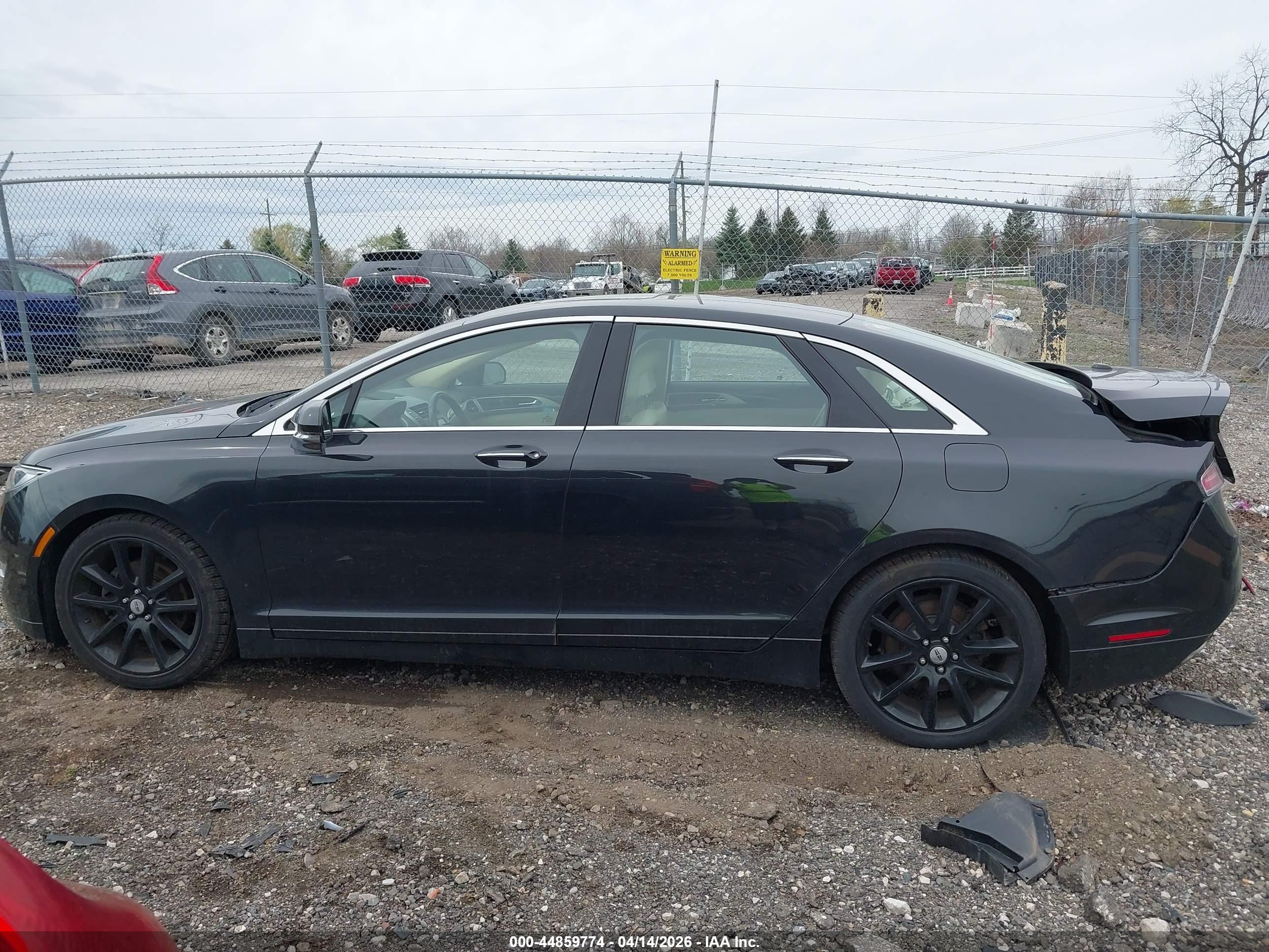 2013 Lincoln Mkz Black vin: 3LN6L2JK9DR814422