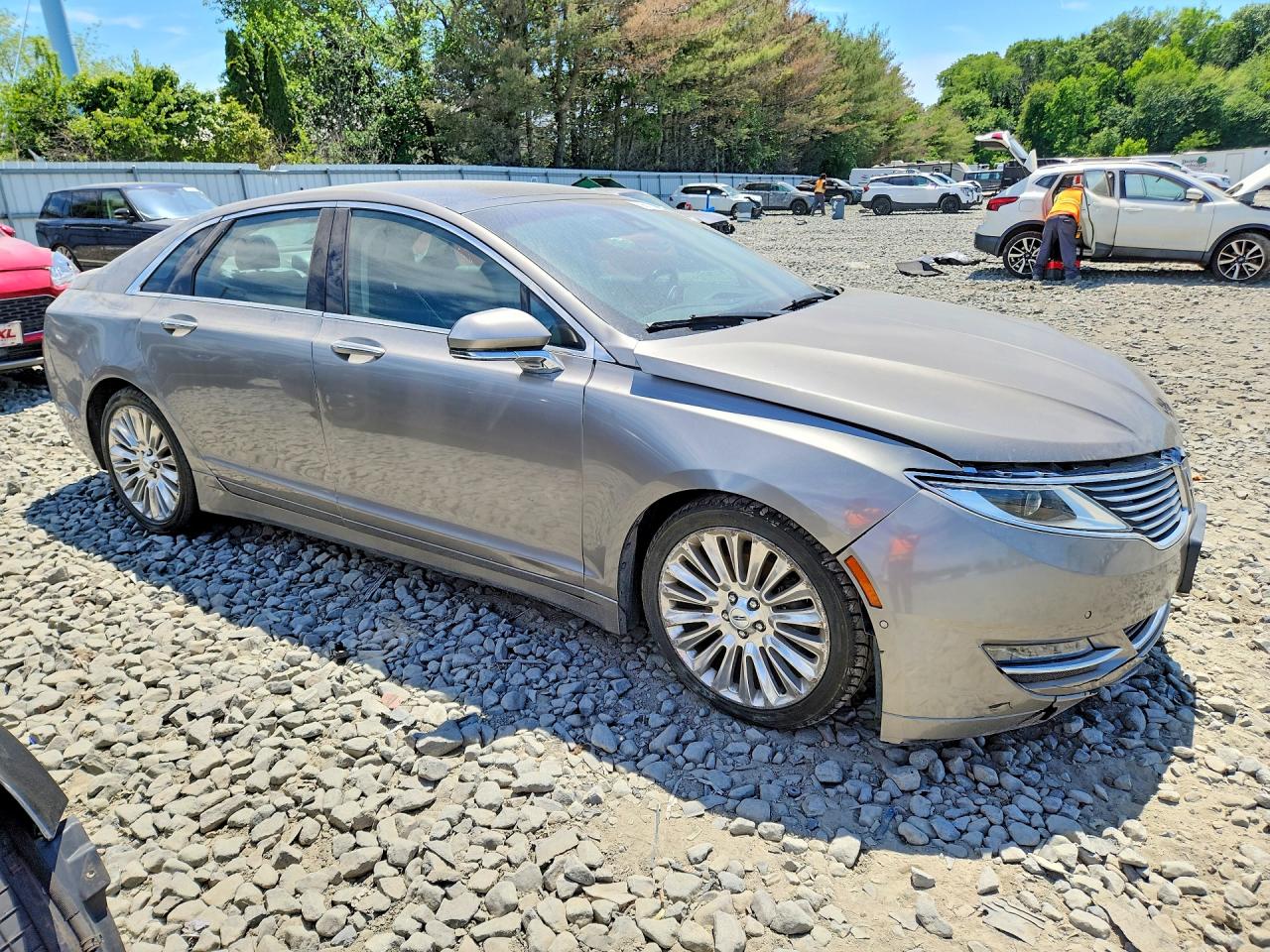 2015 Lincoln Mkz Gray vin: 3LN6L2JKXFR605757