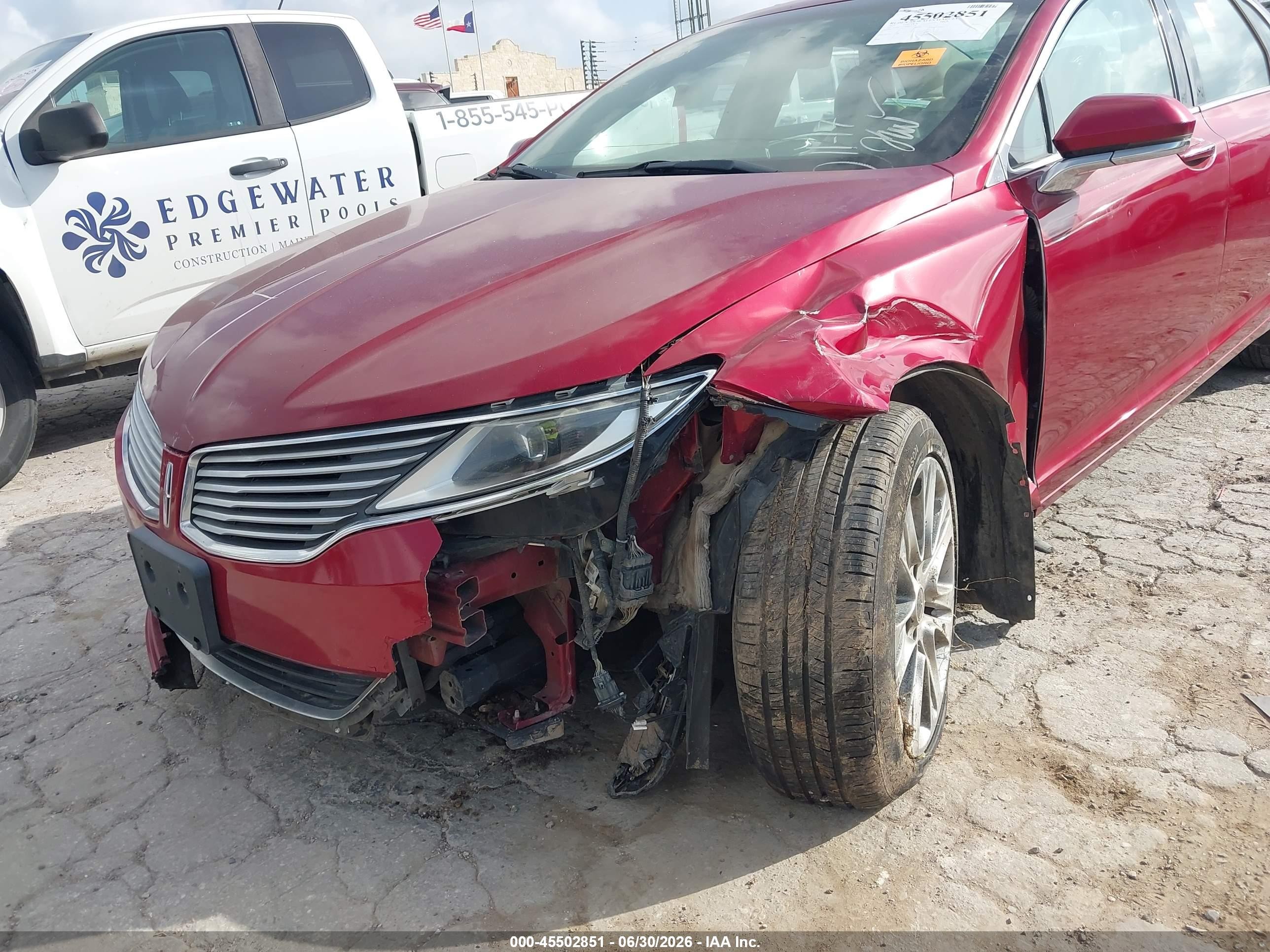 2013 Lincoln Mkz Hybrid   Красный vin: 3LN6L2LU0DR820155