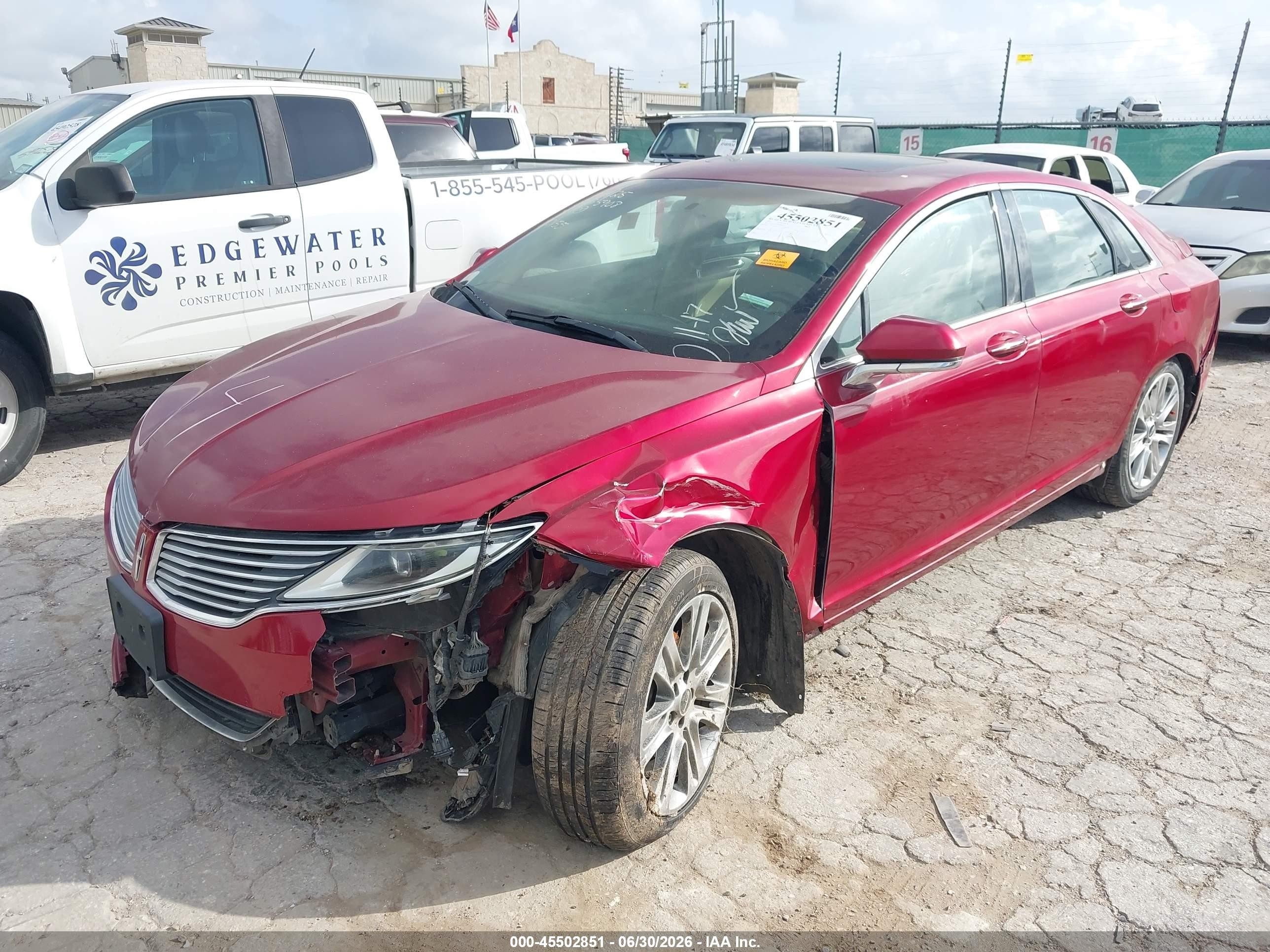 2013 Lincoln Mkz Hybrid   Красный vin: 3LN6L2LU0DR820155