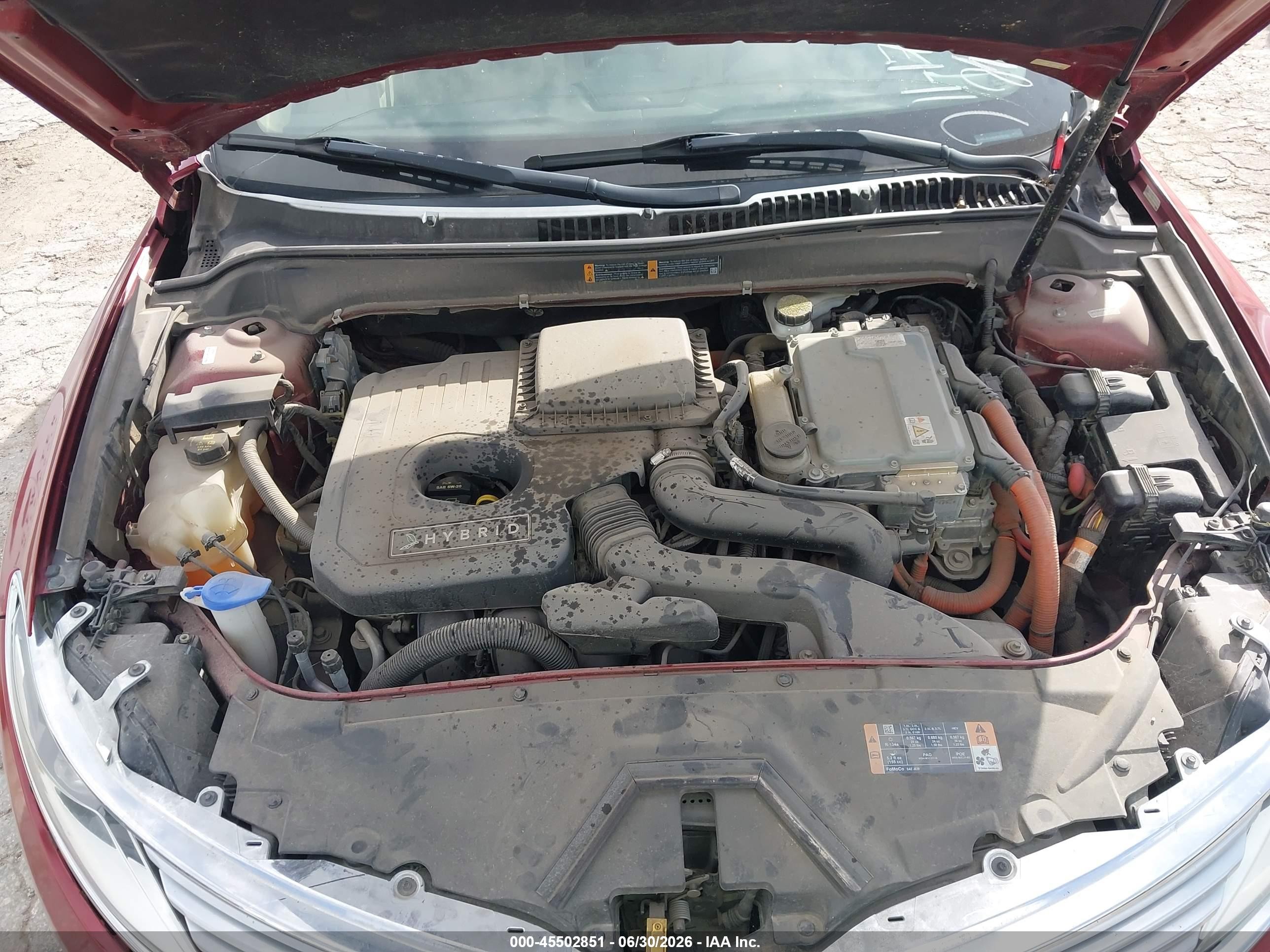 2013 Lincoln Mkz Hybrid   Красный vin: 3LN6L2LU0DR820155