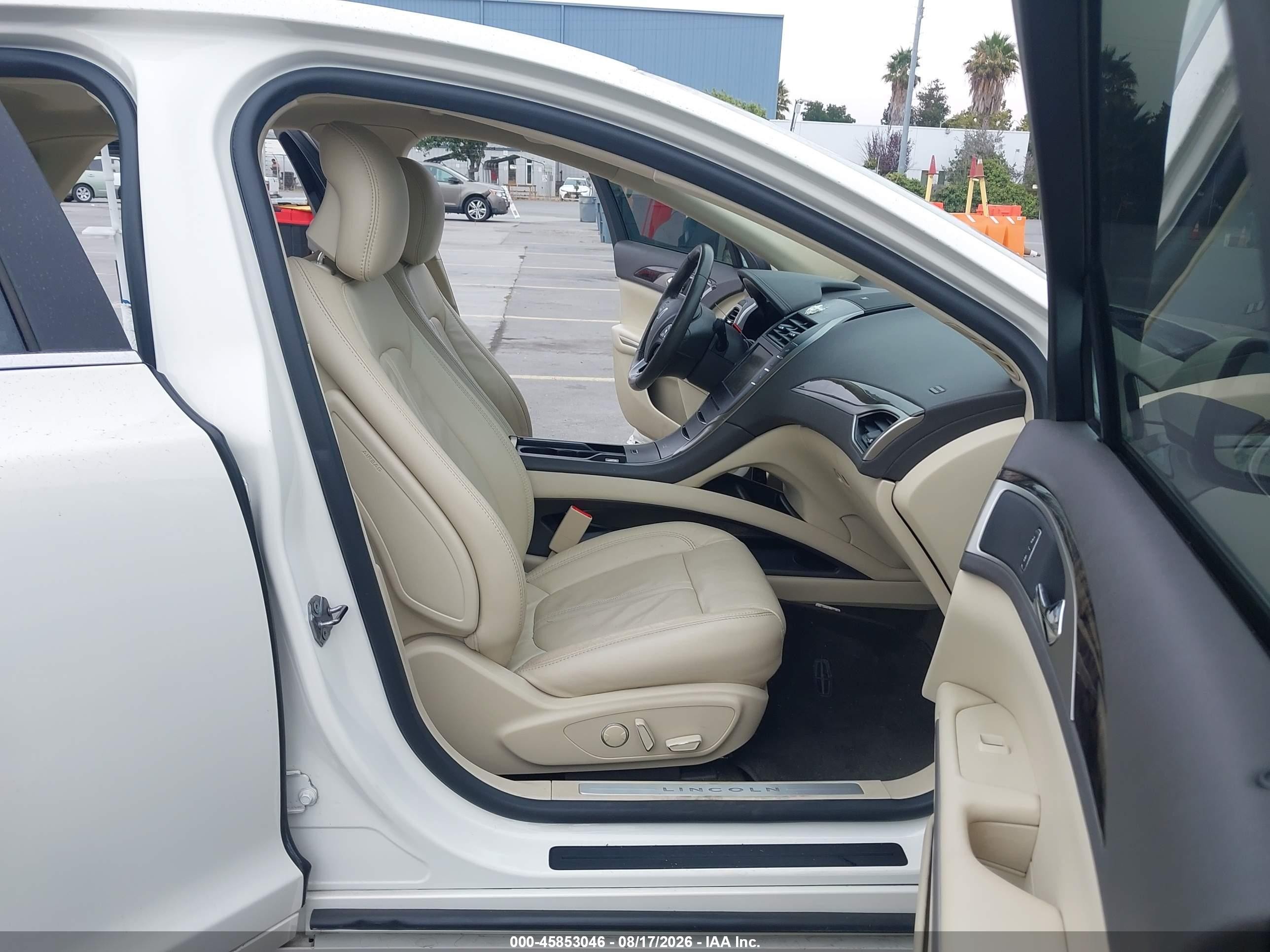 2013 Lincoln Mkz Hybrid White vin: 3LN6L2LU0DR826604