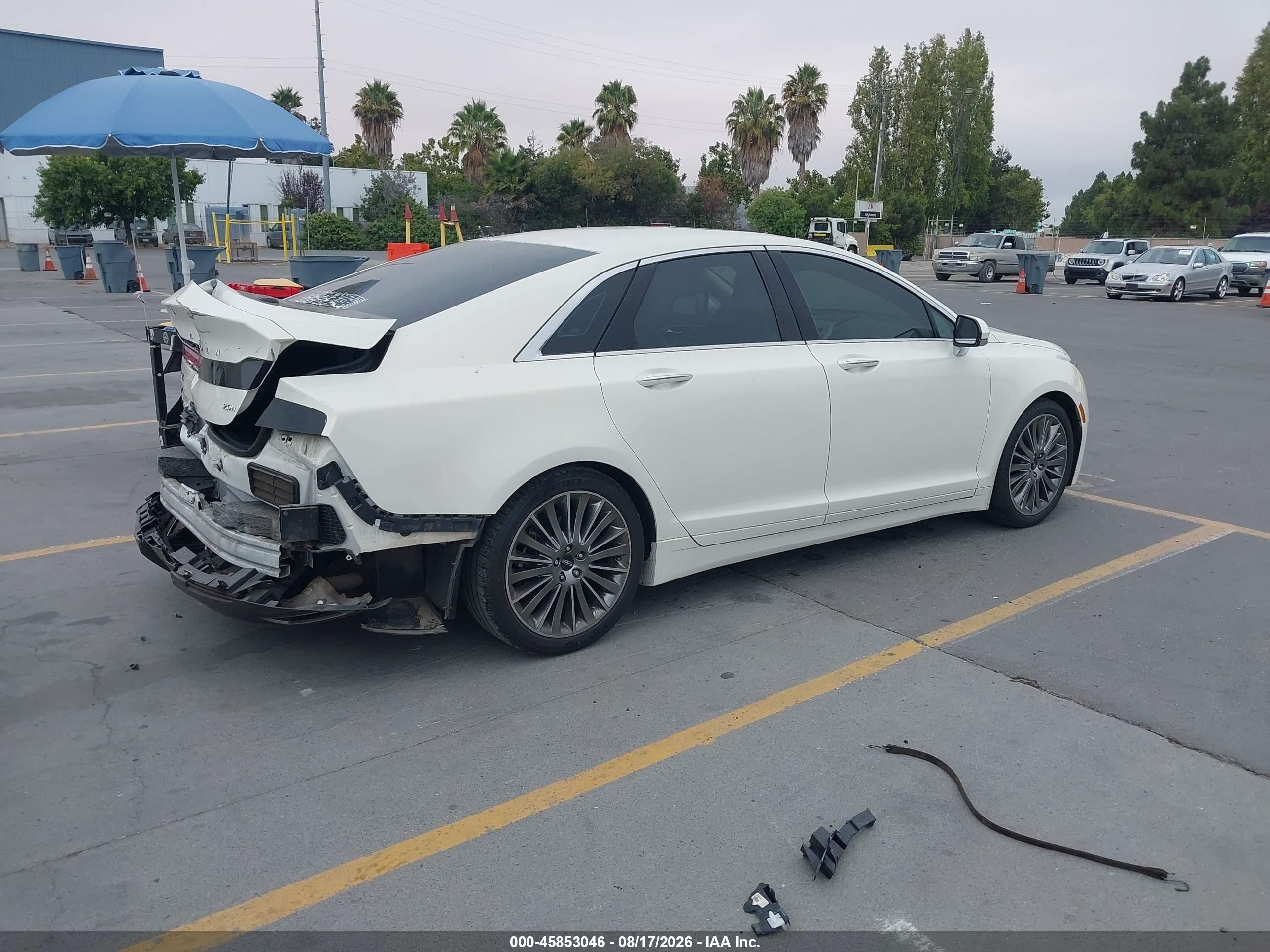 2013 Lincoln Mkz Hybrid White vin: 3LN6L2LU0DR826604