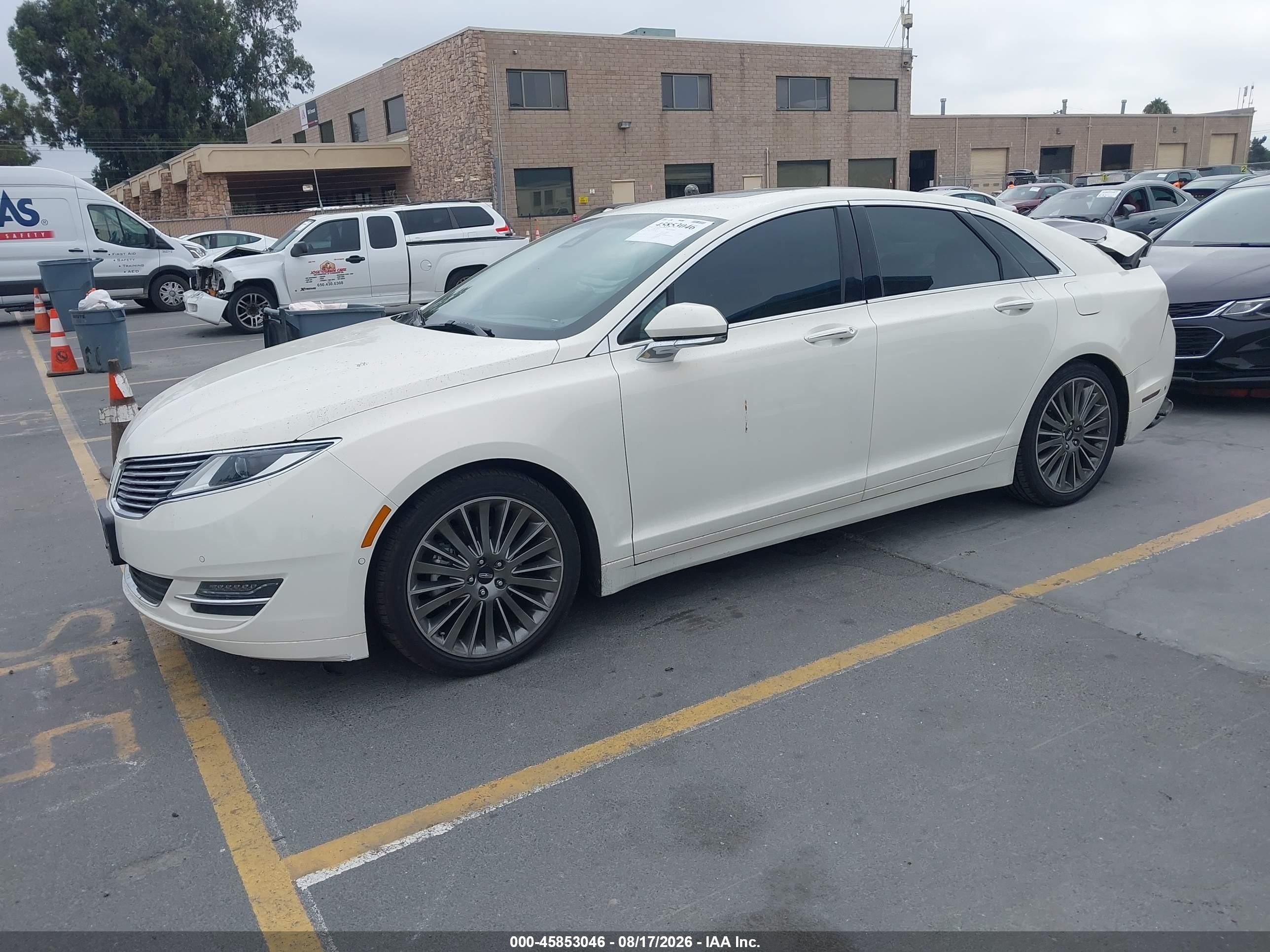 2013 Lincoln Mkz Hybrid White vin: 3LN6L2LU0DR826604
