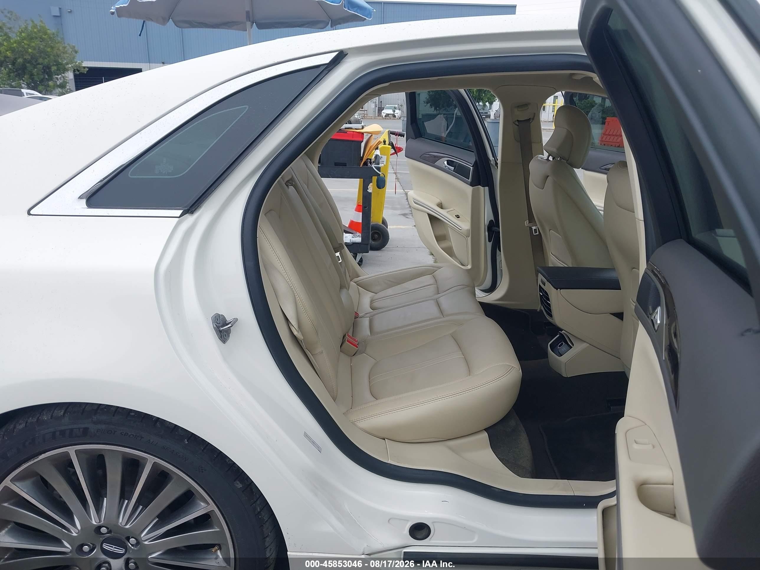 2013 Lincoln Mkz Hybrid White vin: 3LN6L2LU0DR826604