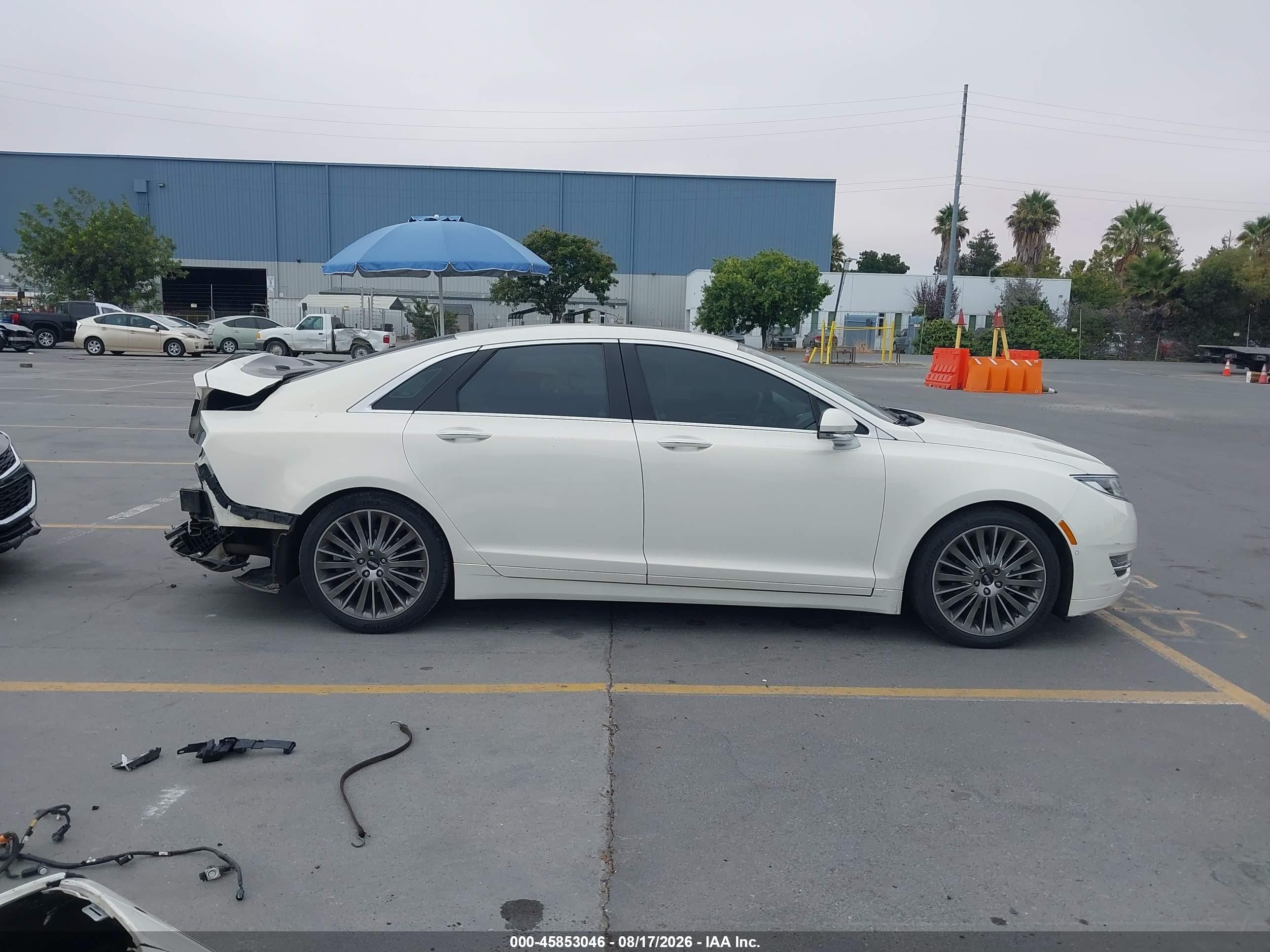 2013 Lincoln Mkz Hybrid White vin: 3LN6L2LU0DR826604