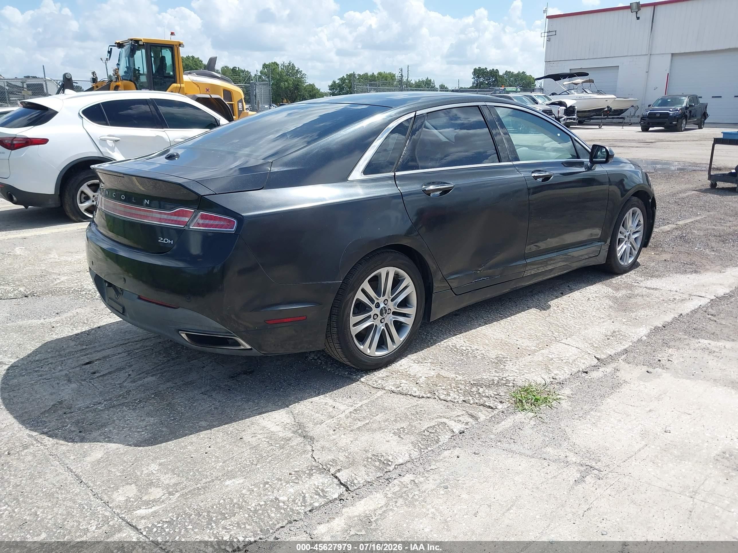 2014 Lincoln Mkz Hybrid   Black vin: 3LN6L2LU0ER805169