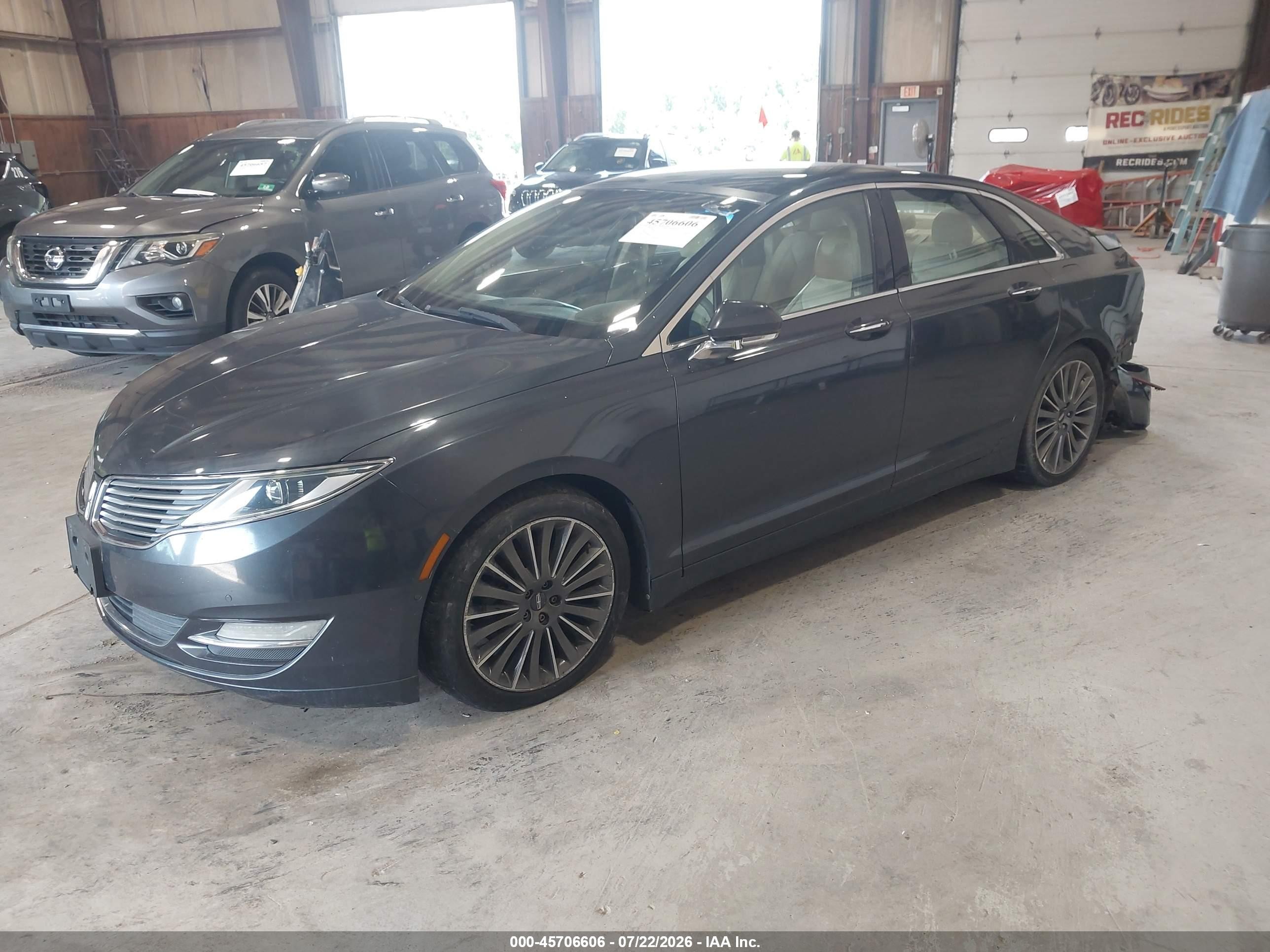 2014 Lincoln Mkz Hybrid   Серый vin: 3LN6L2LU0ER815636