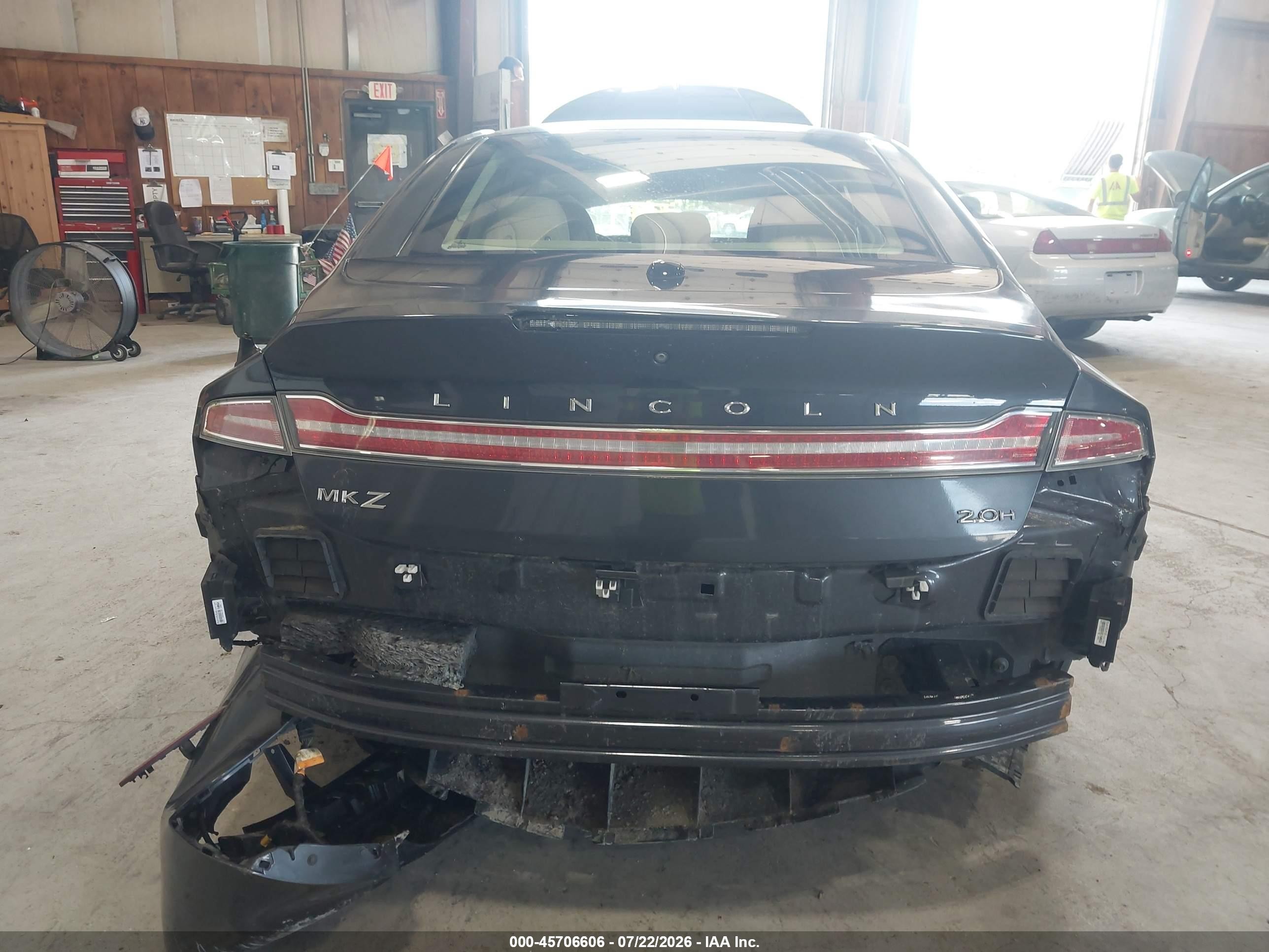 2014 Lincoln Mkz Hybrid   Серый vin: 3LN6L2LU0ER815636