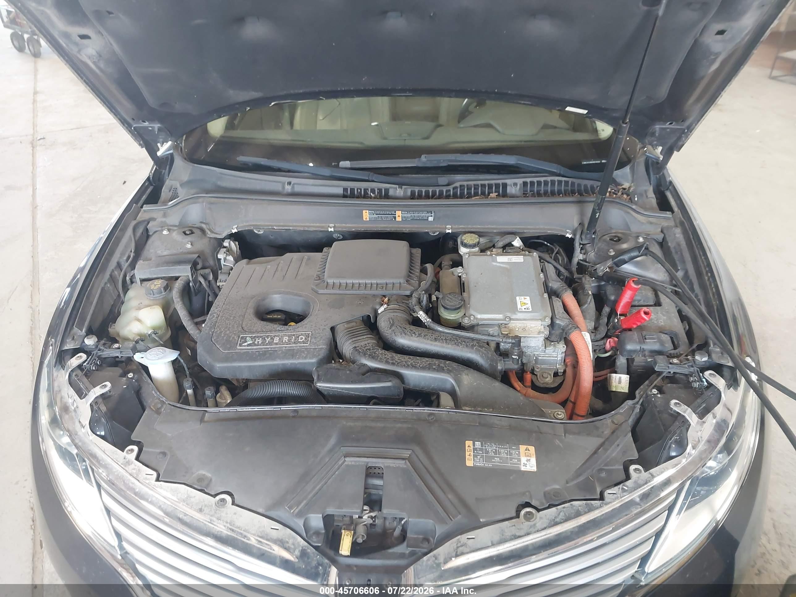 2014 Lincoln Mkz Hybrid   Серый vin: 3LN6L2LU0ER815636