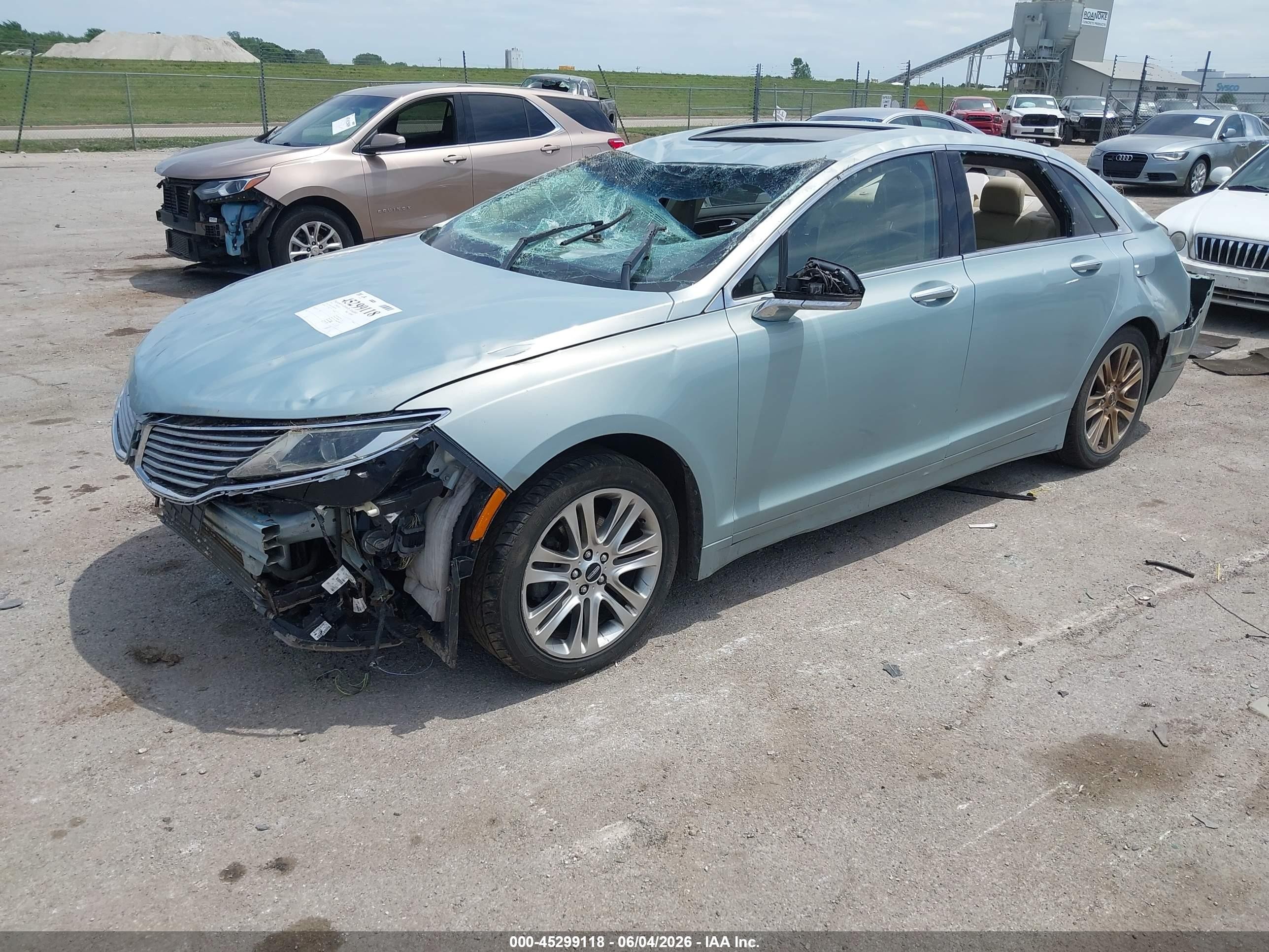 2014 Lincoln Mkz Hybrid   Beige vin: 3LN6L2LU0ER827656