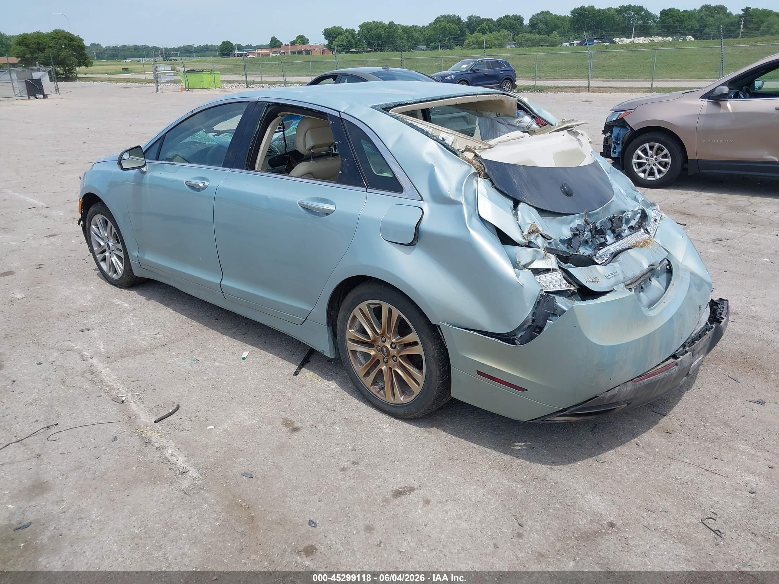 2014 Lincoln Mkz Hybrid   Beige vin: 3LN6L2LU0ER827656