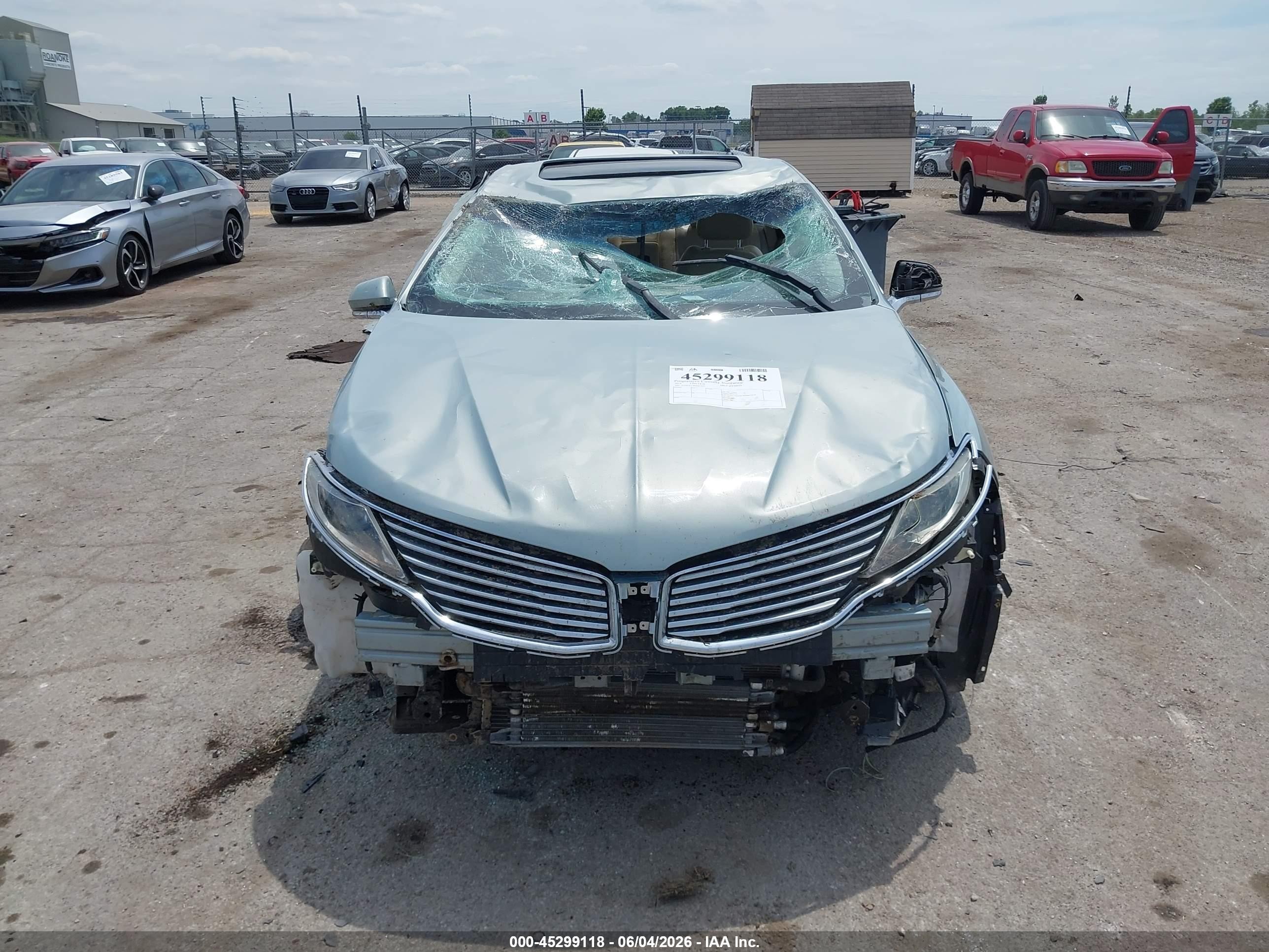 2014 Lincoln Mkz Hybrid   Beige vin: 3LN6L2LU0ER827656