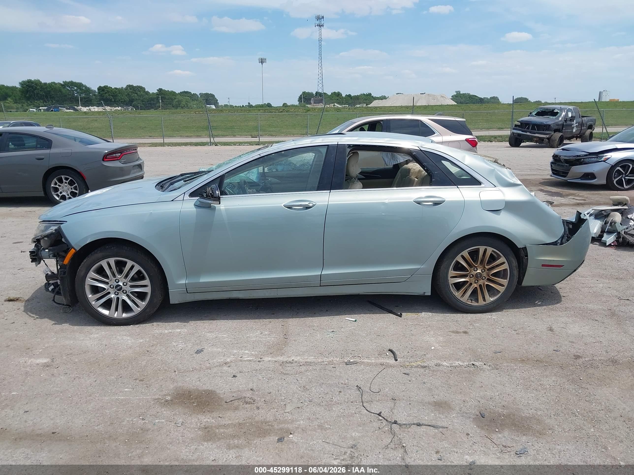 2014 Lincoln Mkz Hybrid   Beige vin: 3LN6L2LU0ER827656