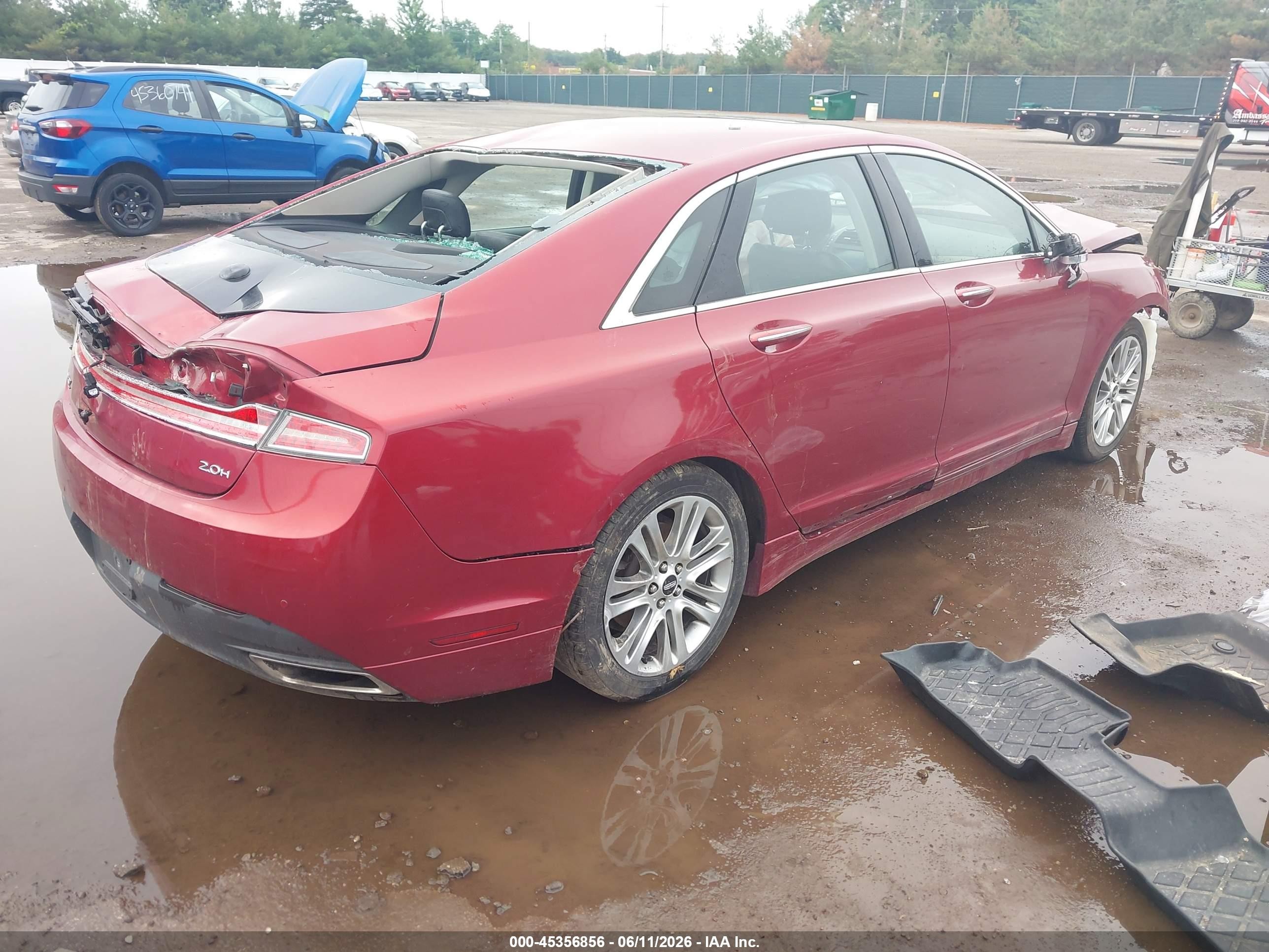 2015 Lincoln Mkz Hybrid   Red vin: 3LN6L2LU0FR601828