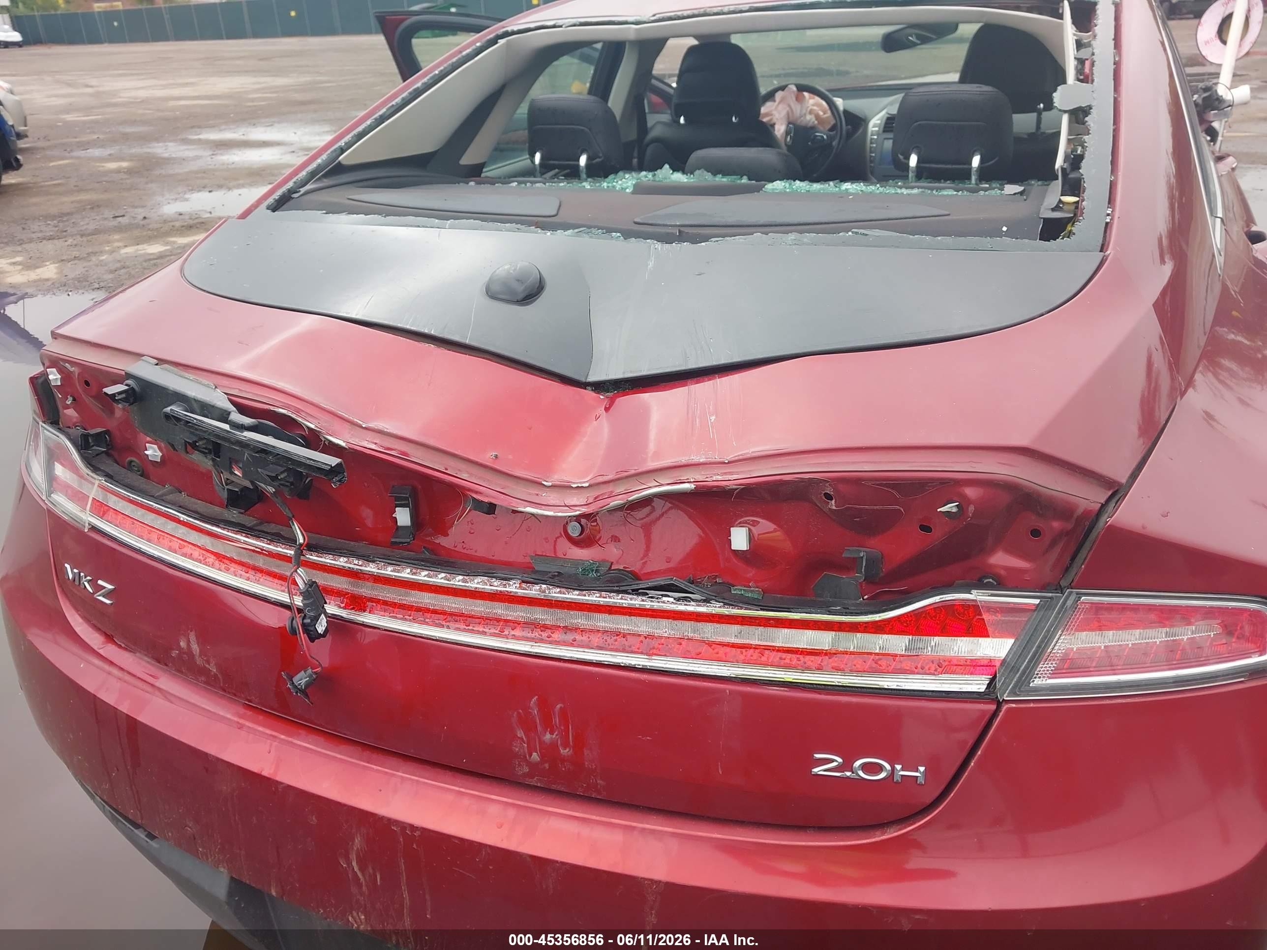 2015 Lincoln Mkz Hybrid   Red vin: 3LN6L2LU0FR601828
